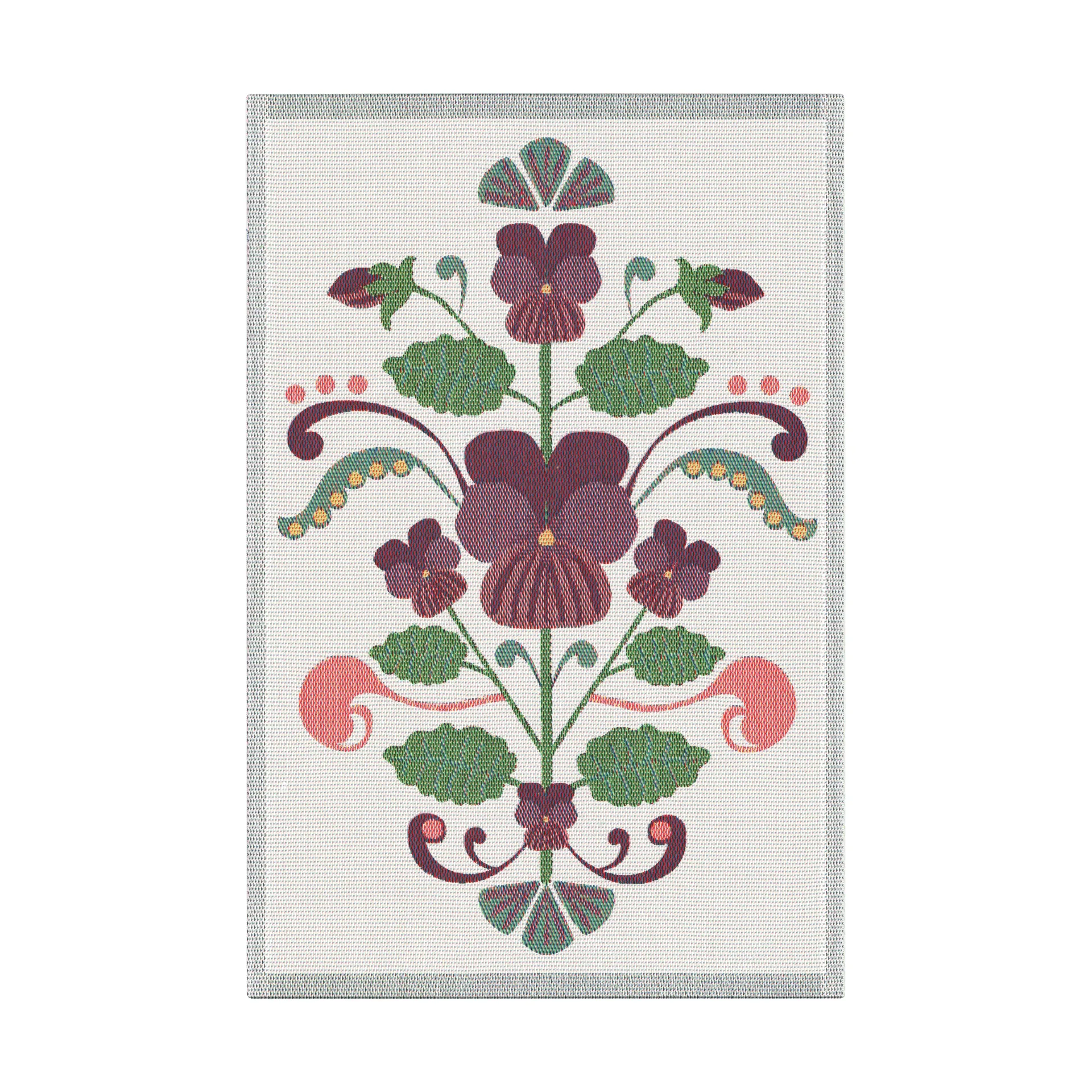 Lindas viol Geschirrtuch 40x60 cm, Lila-Grau Ekelund Linneväveri