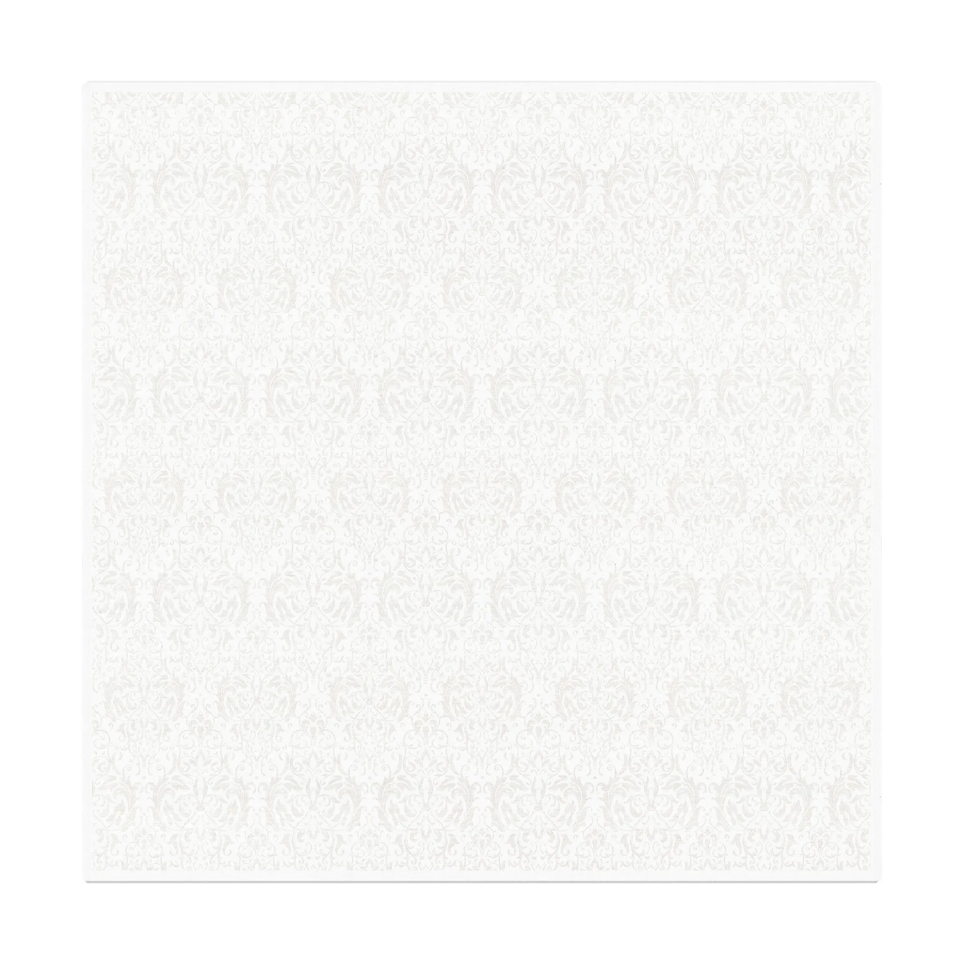 Medaljong Tischdecke 150x150 cm, Weiß Ekelund Linneväveri