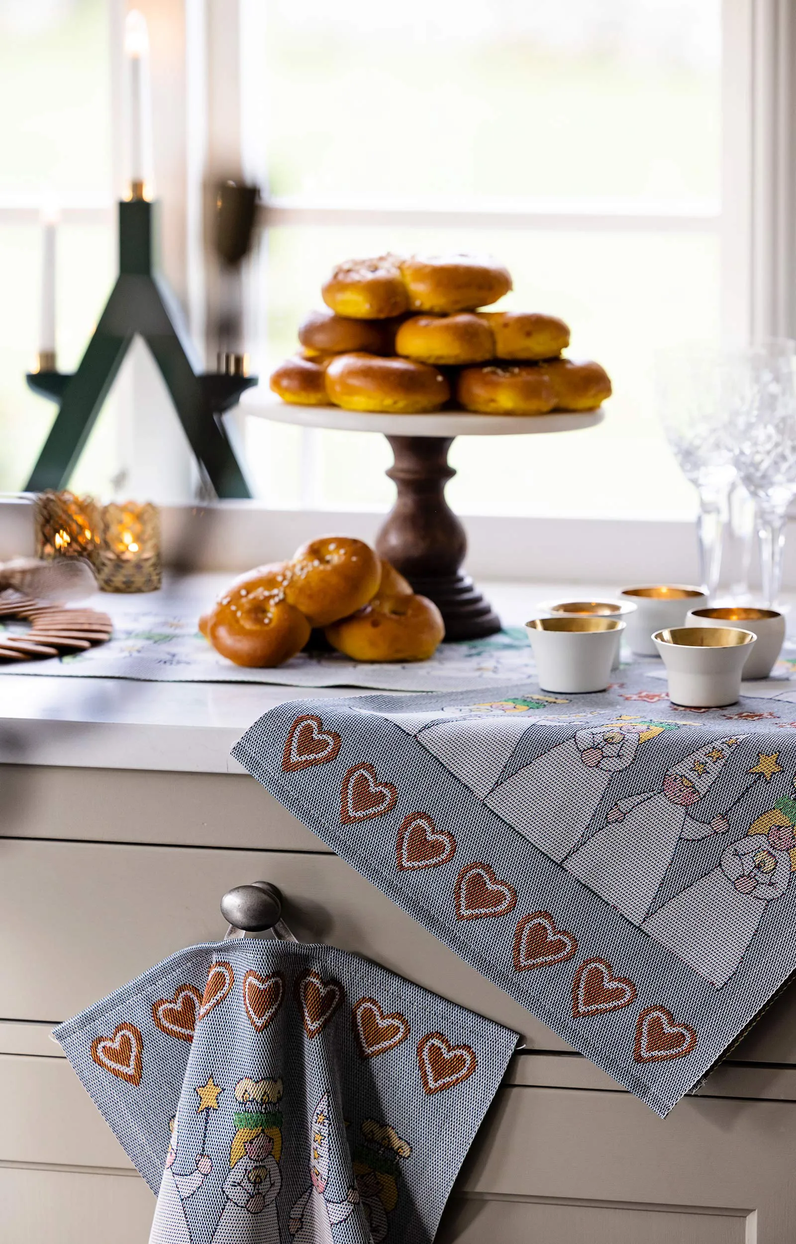 Mistelkvist Tischläufer 35x120 cm, Multi Ekelund Linneväveri