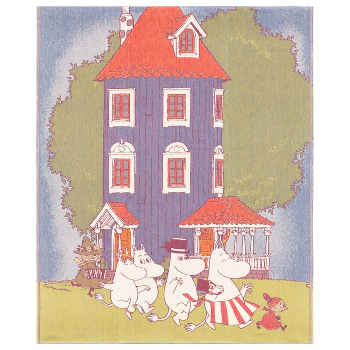 Moomin House Decke 140 x 170cm, Multi Ekelund Linneväveri