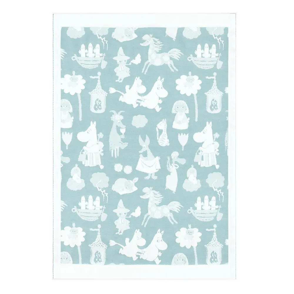 Moomin Valley Kinderdecke, Blau Ekelund Linneväveri