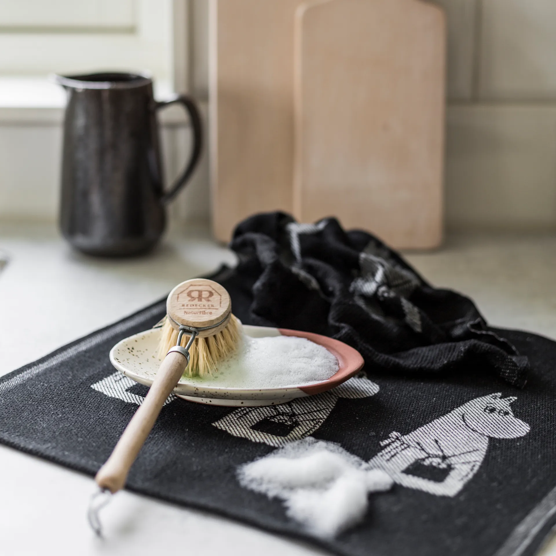 Moominmamma Geschirrtuch 28 x 35cm, Schwarz Ekelund Linneväveri