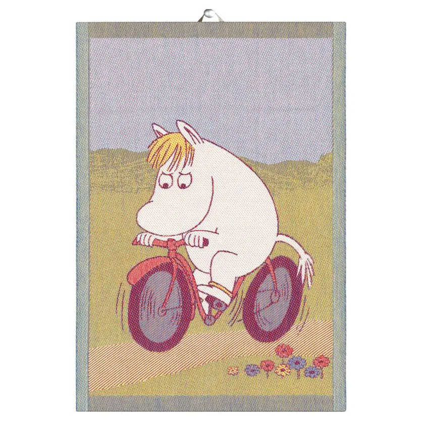Mumin Geschirrtuch 35 x 50cm, Bike path Ekelund Linneväveri