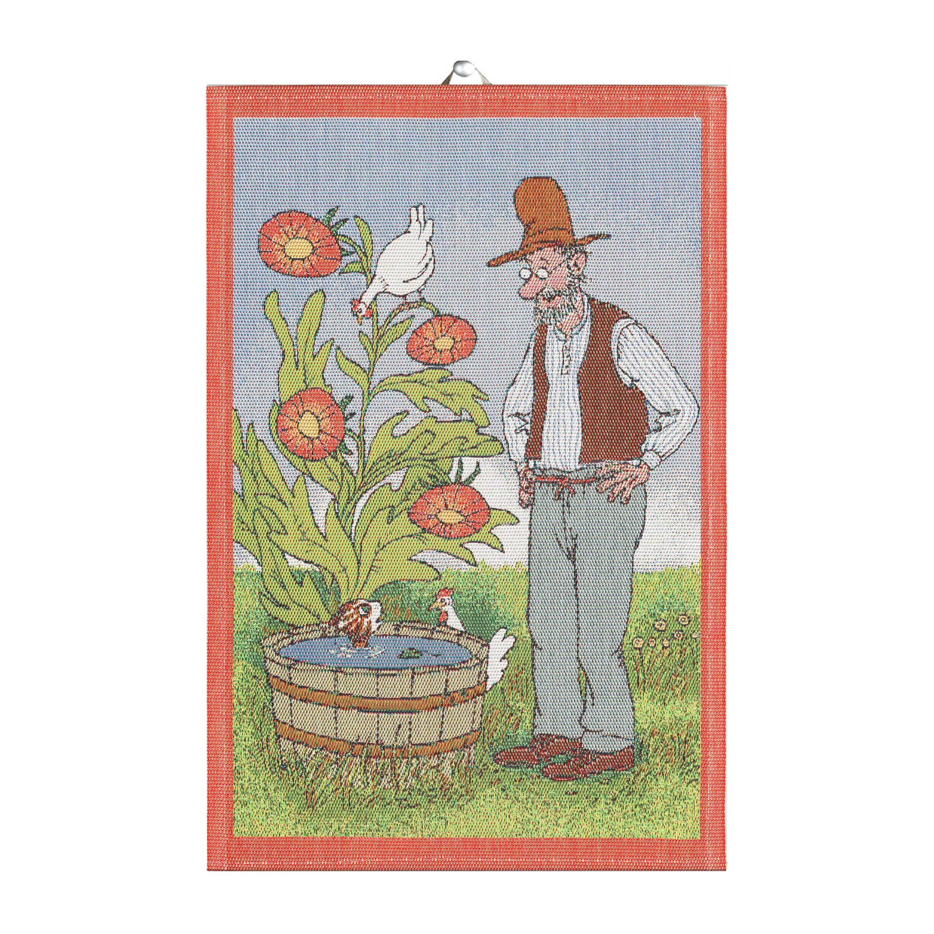 Pettson & Findus Geschirrtuch, Findus badar Ekelund Linneväveri