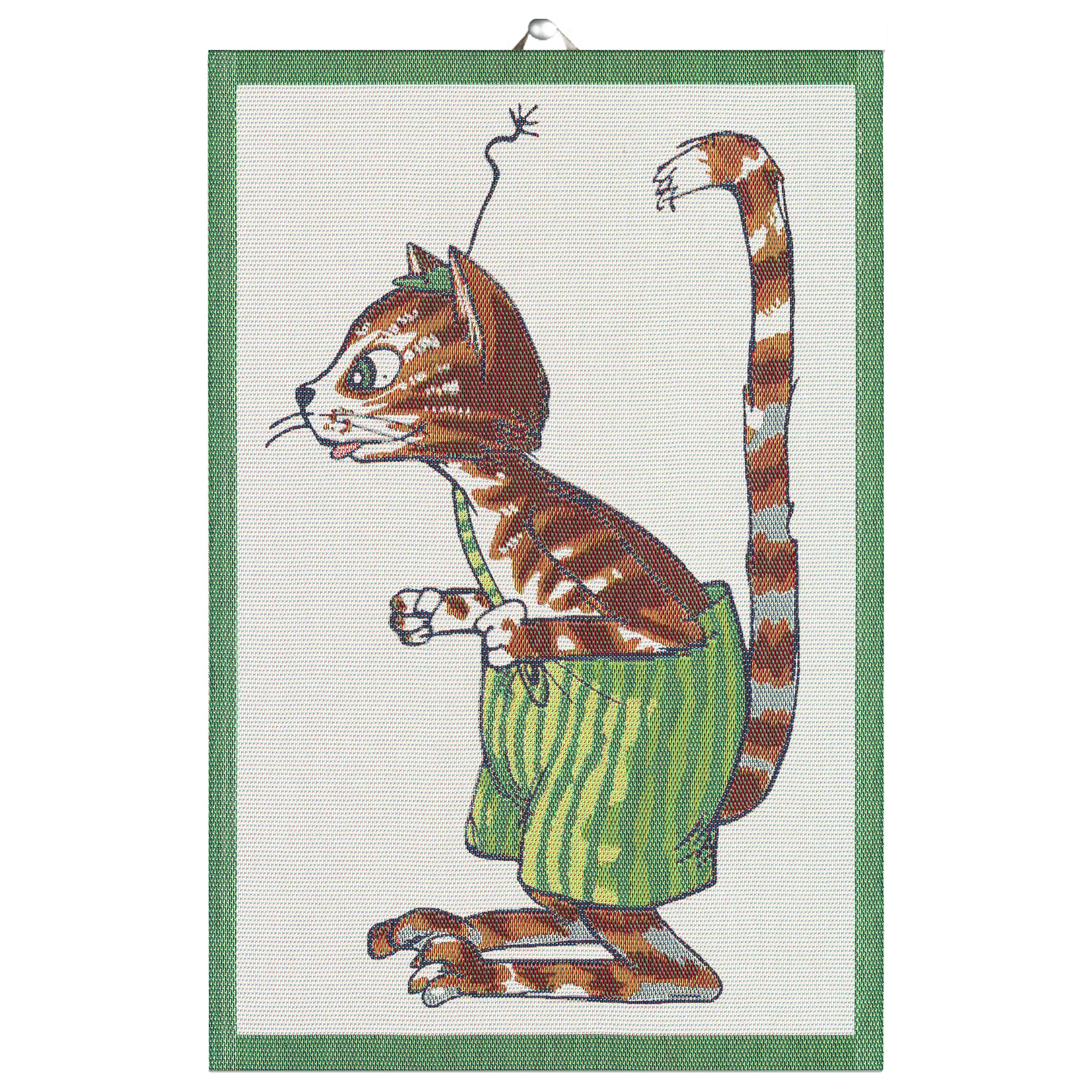 Pettson & Findus Geschirrtuch, Findus Ekelund Linneväveri