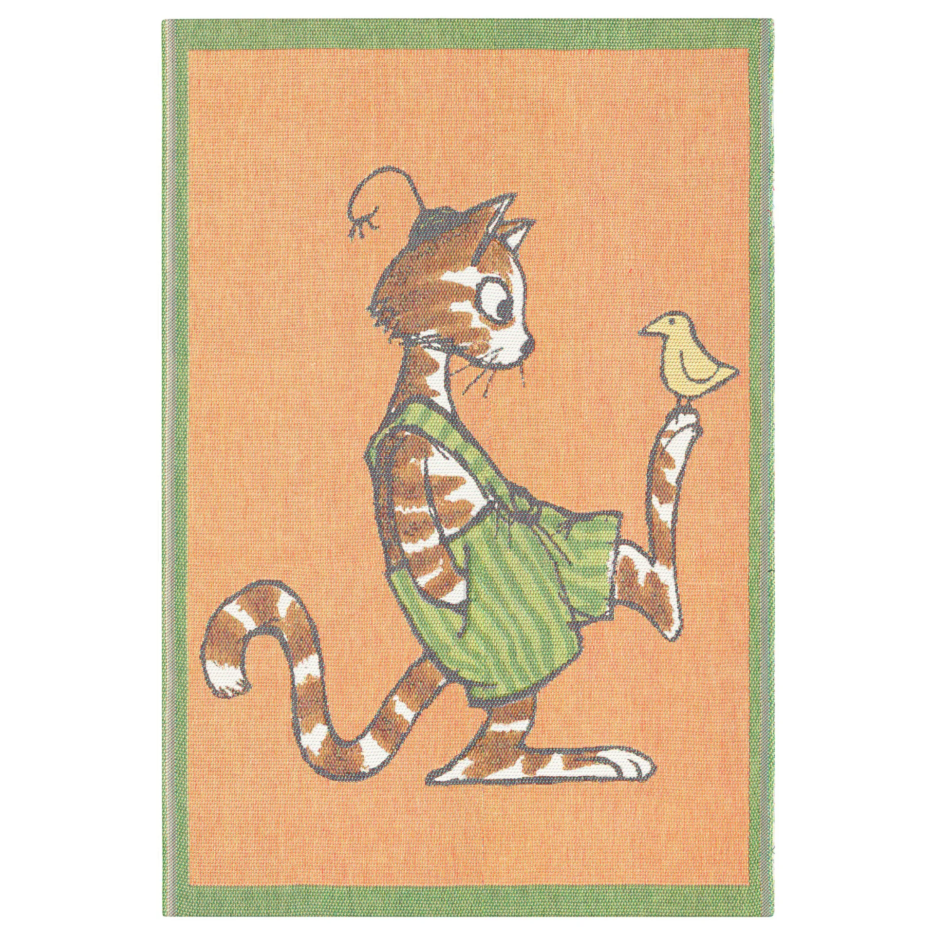 Pettson & Findus Kinderdecke, Katze&Vogel Ekelund Linneväveri