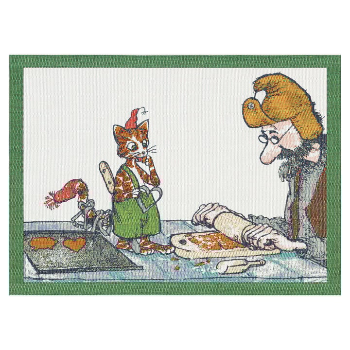 Pettson & Findus Platzdecke 35 x 48cm - Pfefferkuchenbacken - Ekelund Linneväveri