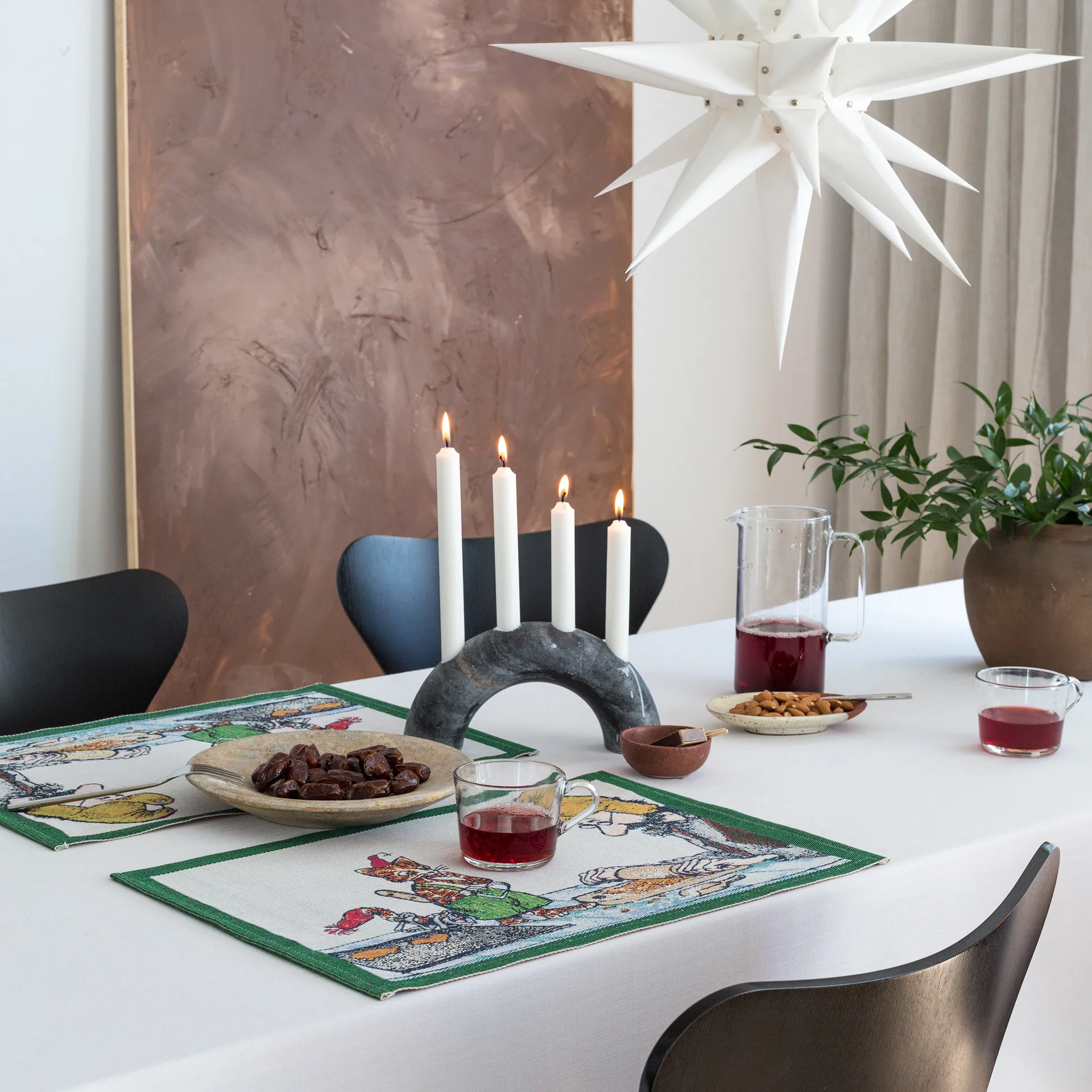 Pettson & Findus Platzdecke 35 x 48cm, Pfefferkuchenbacken Ekelund Linneväveri