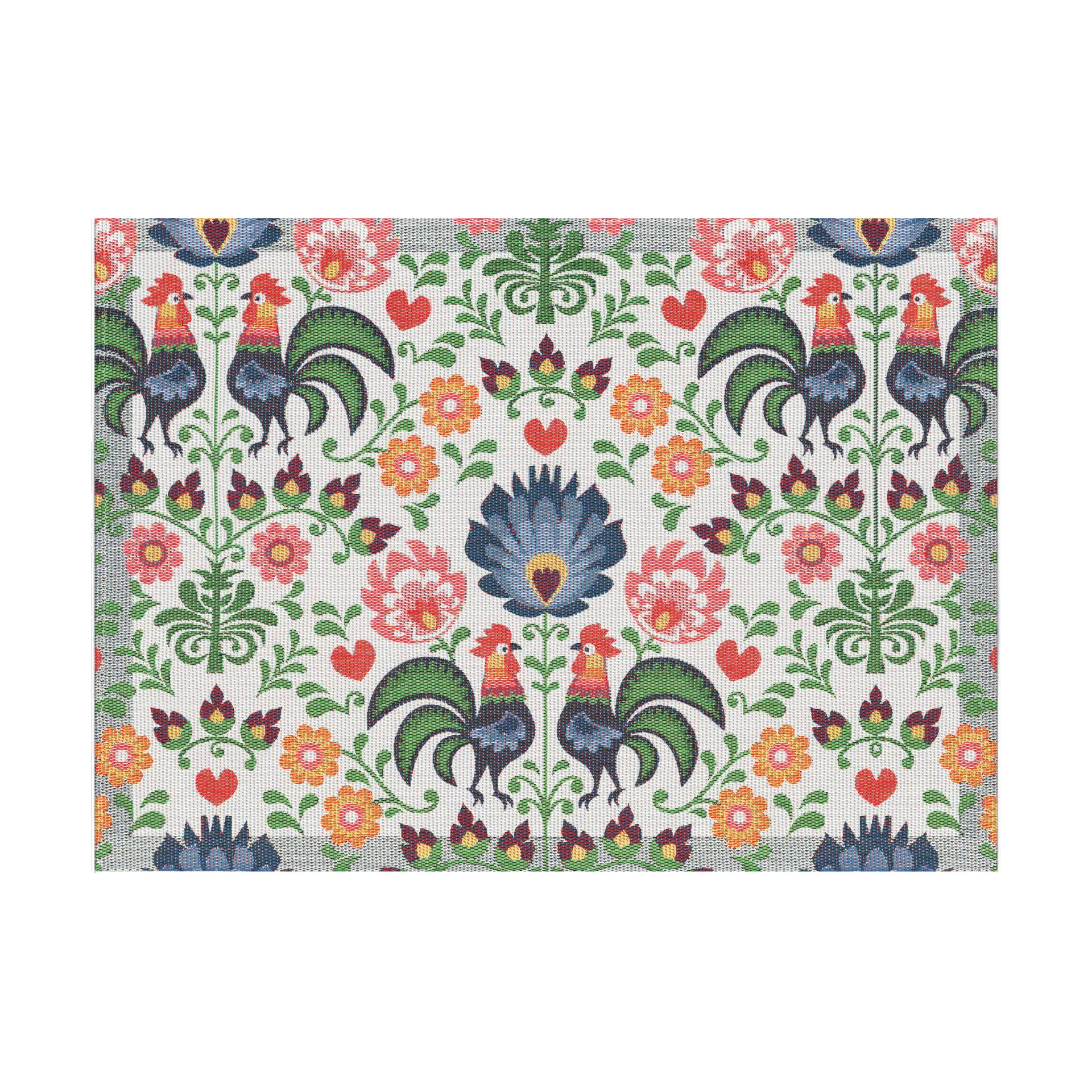 Rooster Tischset 35x48 cm, Multi Ekelund Linneväveri
