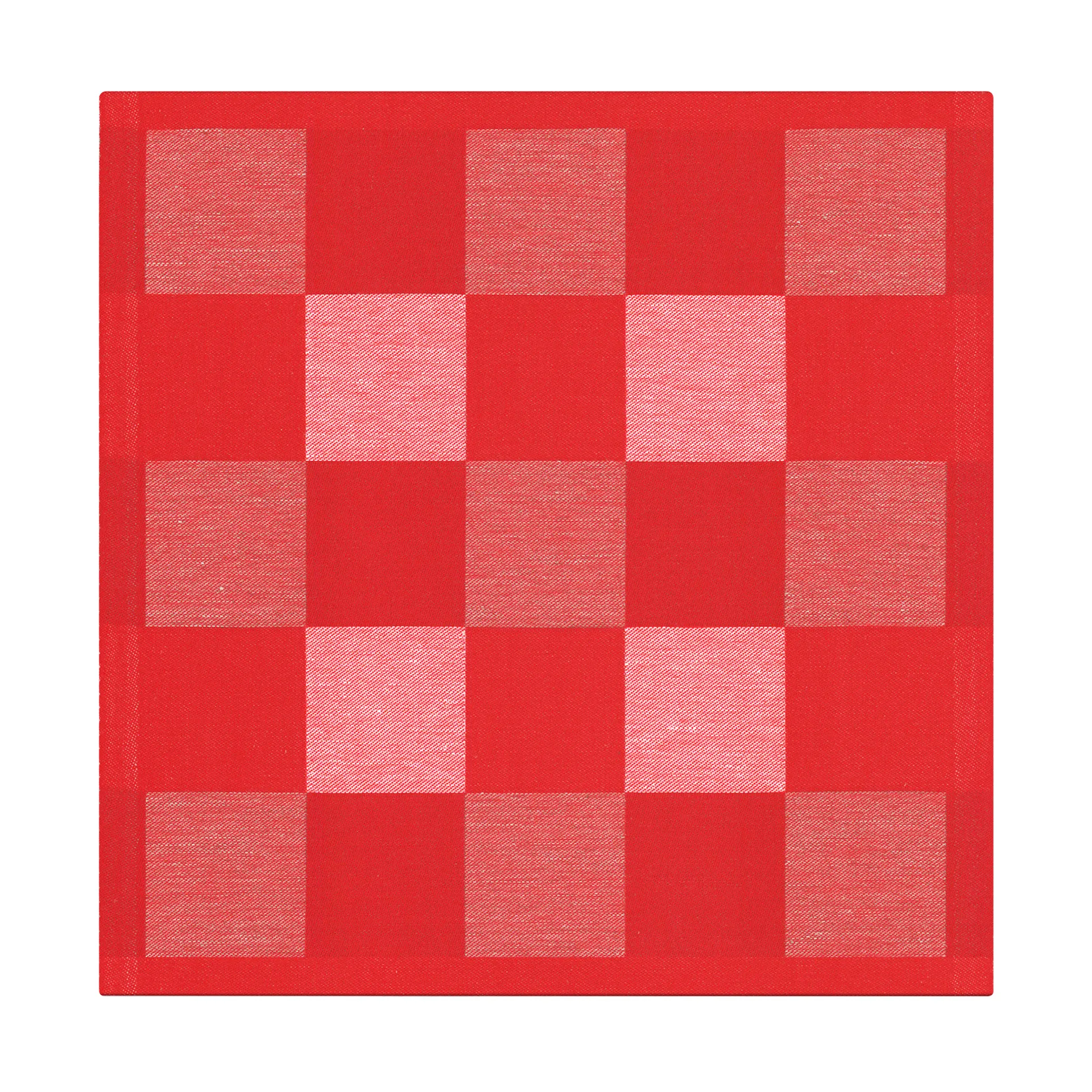 Schack Serviette rot, 35 x 35cm Ekelund Linneväveri
