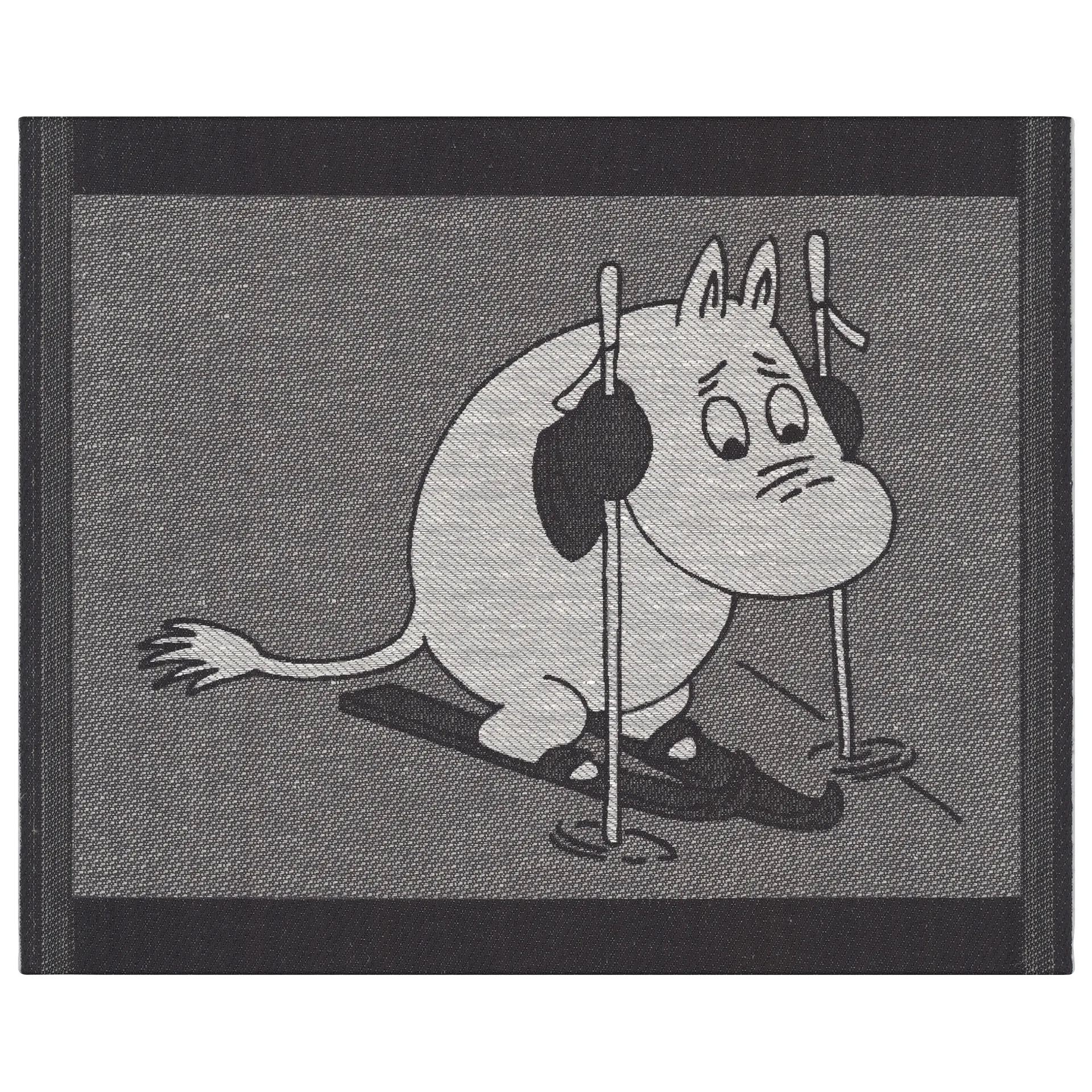 Skiing Geschirrtuch 28 x 35cm, Schwarz Ekelund Linneväveri