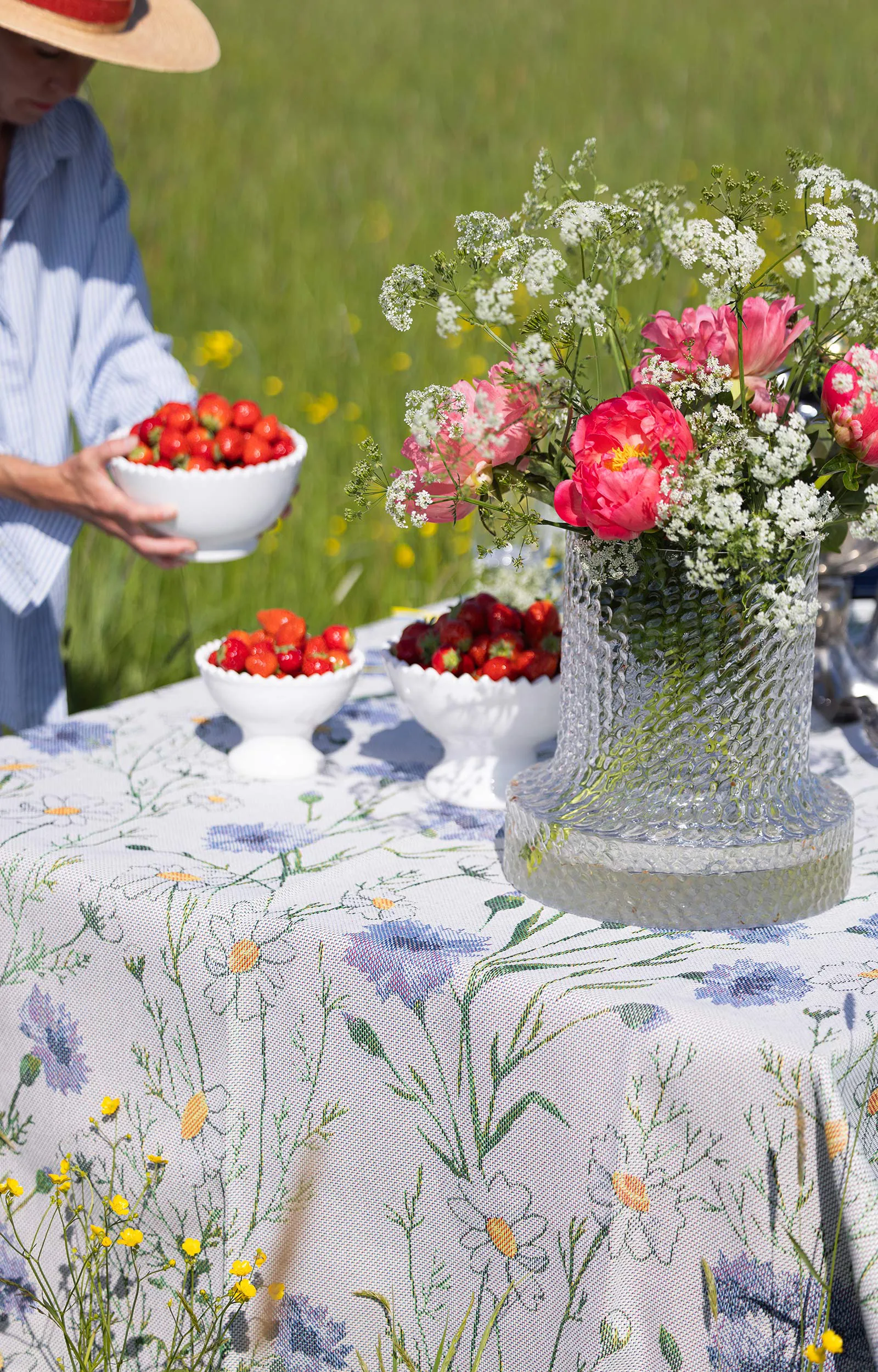 Sommar Tischset 35x48 cm, Multi Ekelund Linneväveri