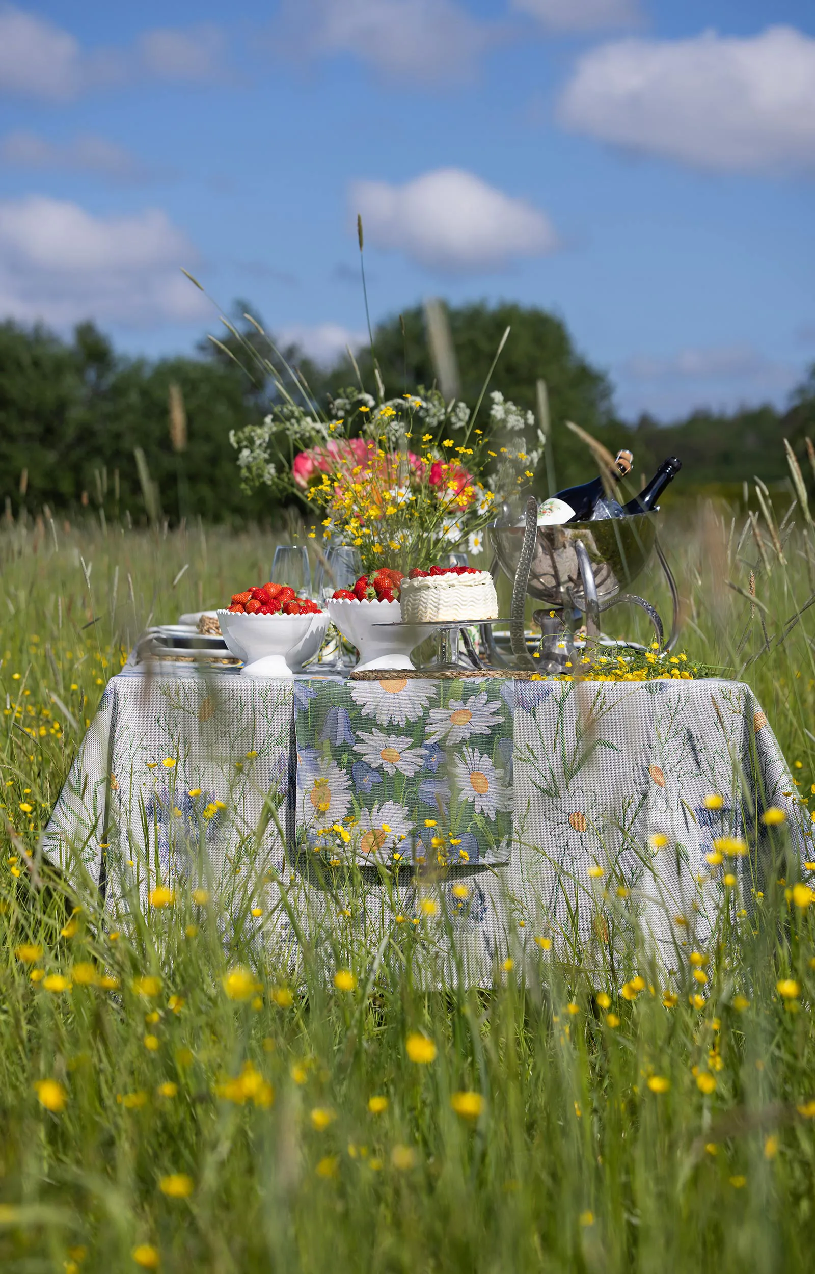 Sommar Tischset 35x48 cm, Multi Ekelund Linneväveri