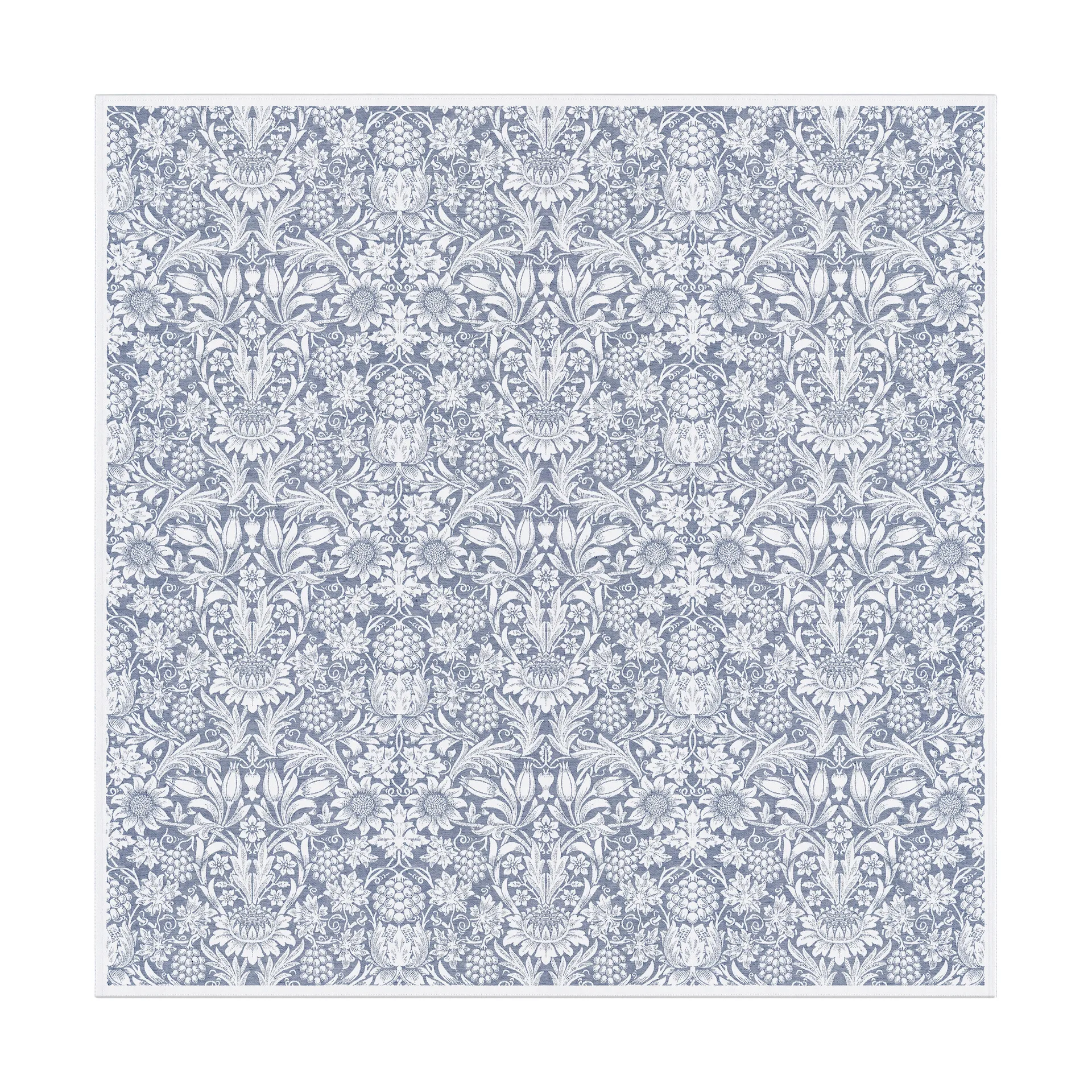 Sunflower Tischdecke 150x150 cm, Blau Ekelund Linneväveri