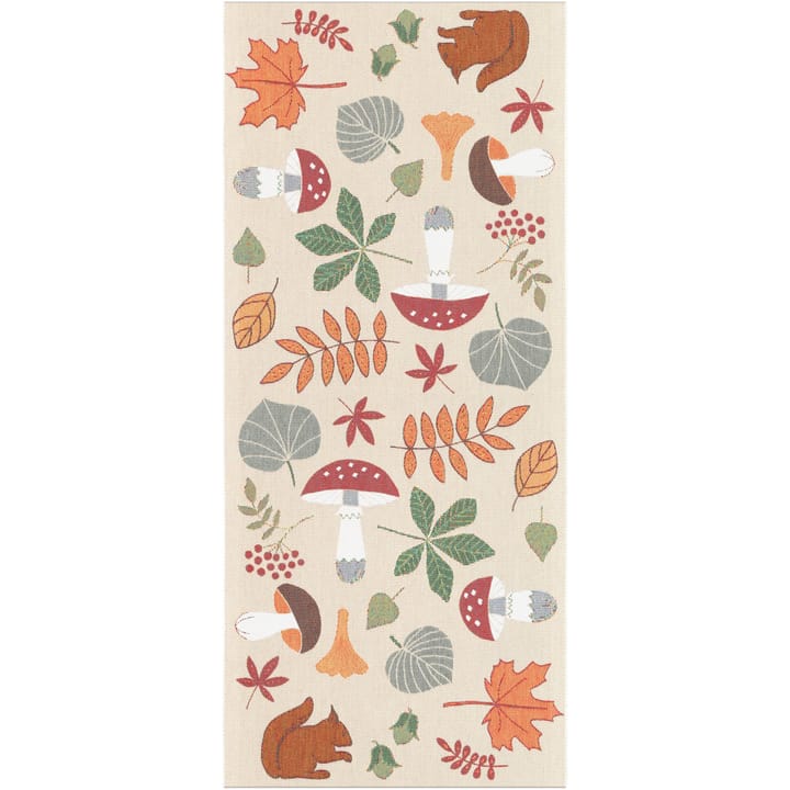 Svamplöv Tischläufer 35 x 80cm - Multi - Ekelund Linneväveri