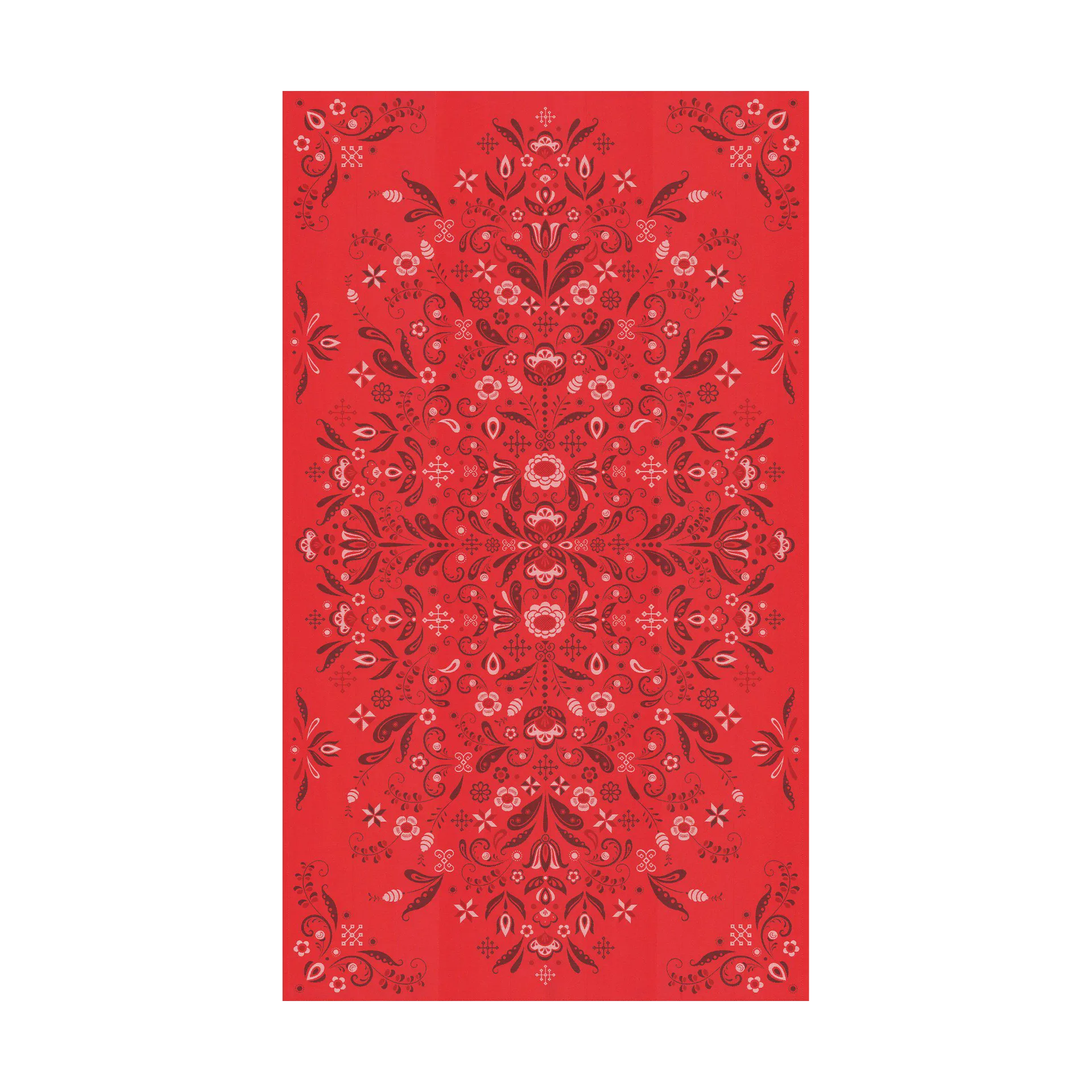 Torplyckan Tischdecke 145x250 cm, Rot Ekelund Linneväveri