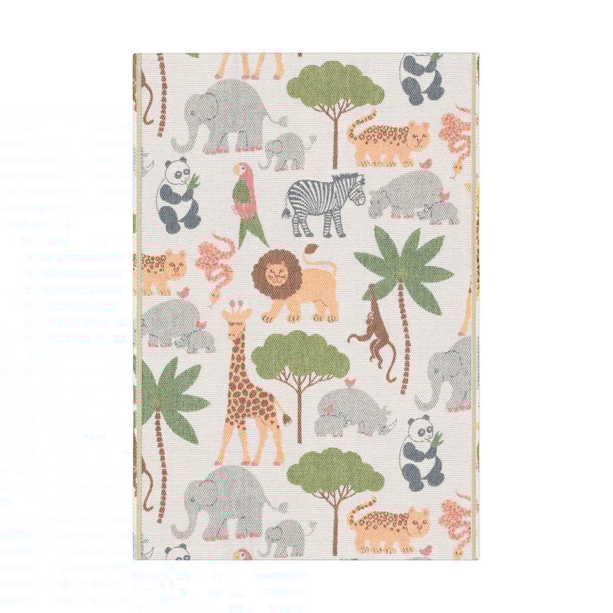 Ekelund Linneväveri Vilda Vänner Babydecke 72x105 cm Multi