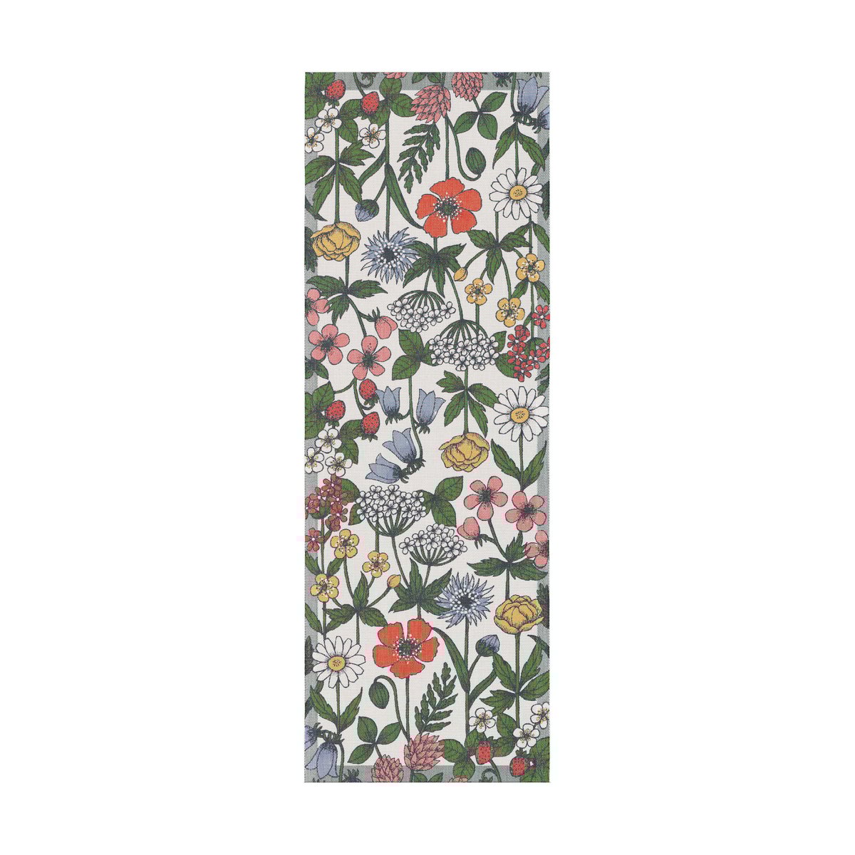Ekelund Linneväveri Vildblomster Tischläufer 35x100 cm Multi