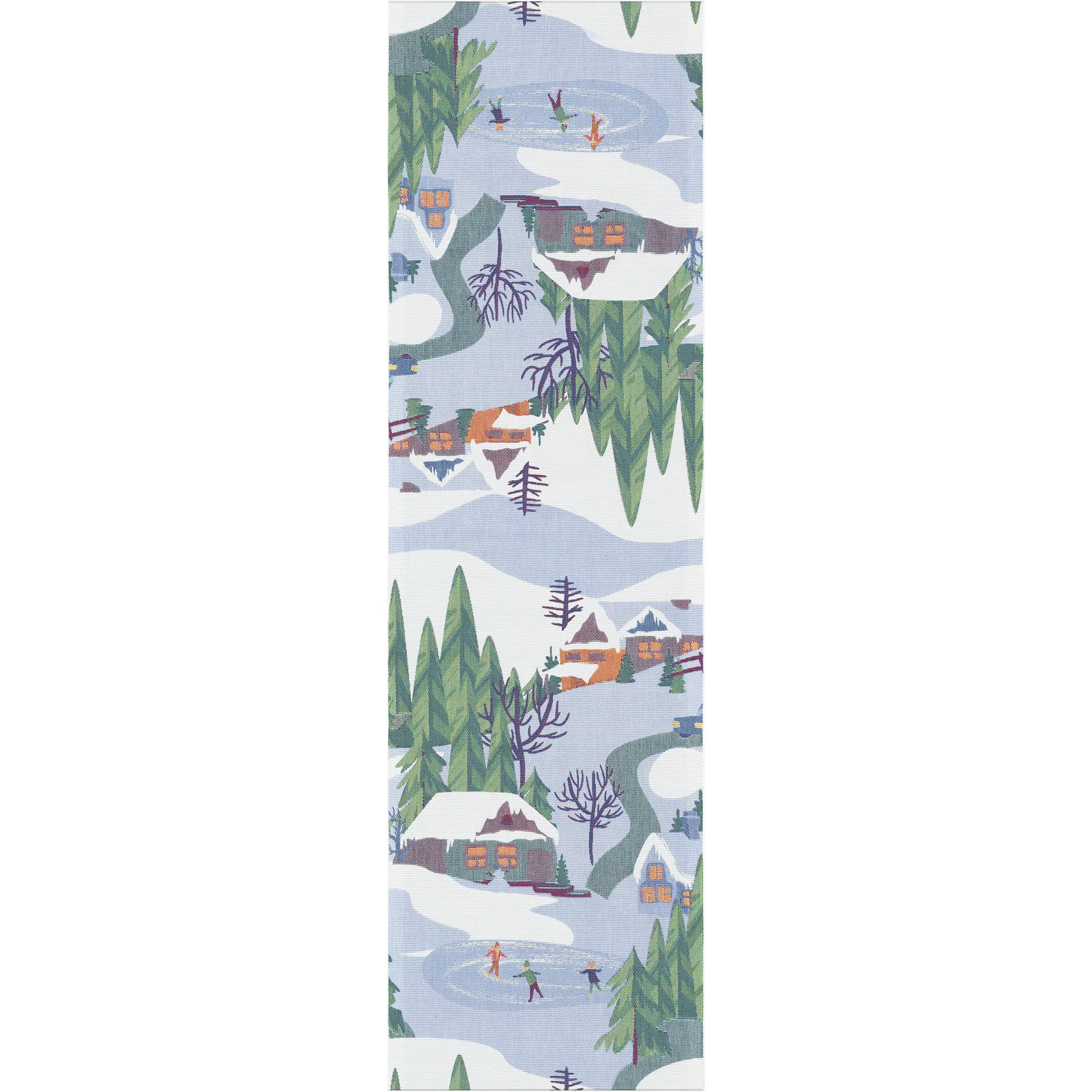 Vinterliv Tischläufer 35 x 120cm, Multi Ekelund Linneväveri