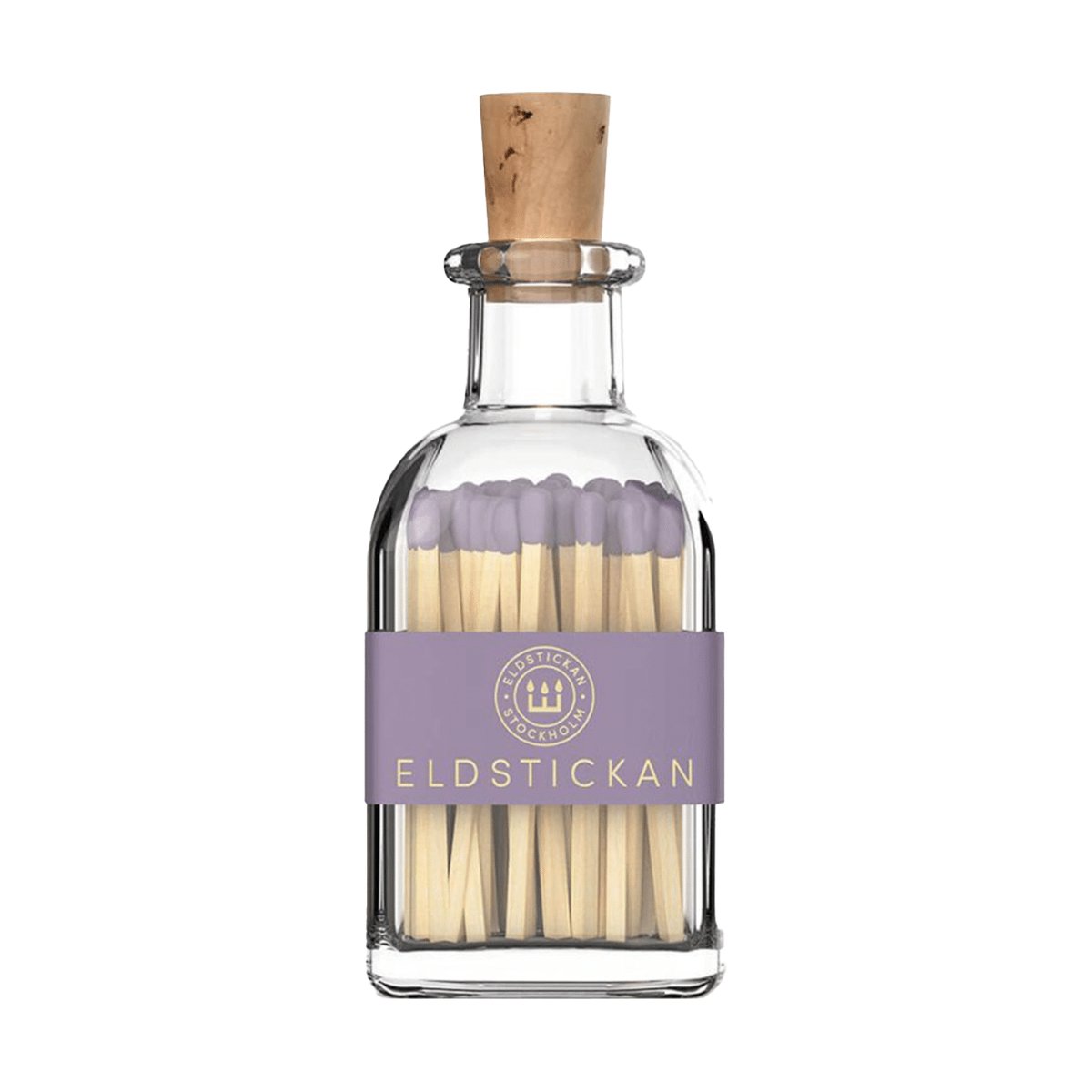 Eldstickan Lilla eldstickan Streichholzschachtel mit 60 Streichhölzern Klein Lavendel