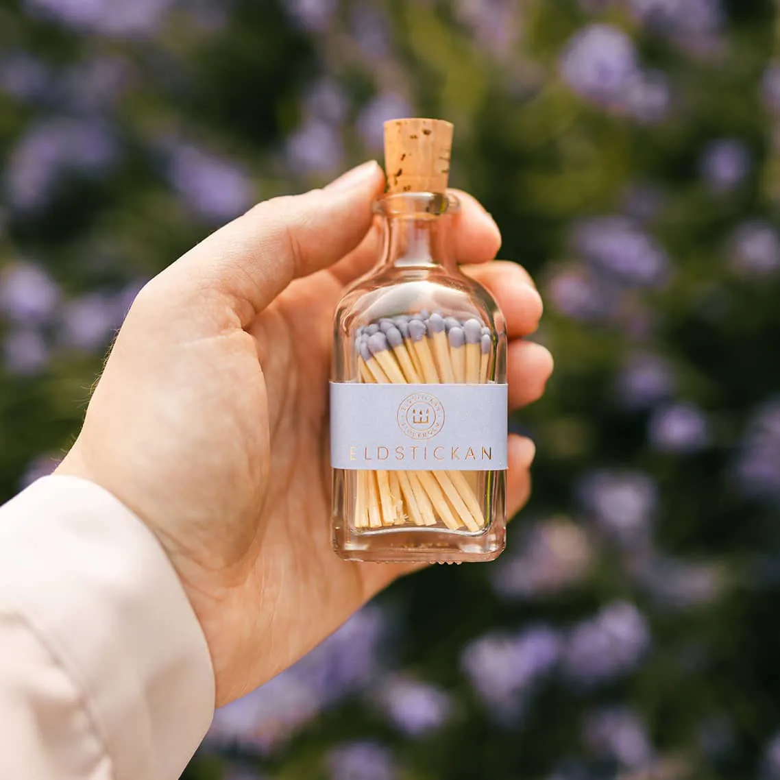 Lilla eldstickan Streichholzschachtel mit 60 Streichhölzern, Klein Lavendel Eldstickan