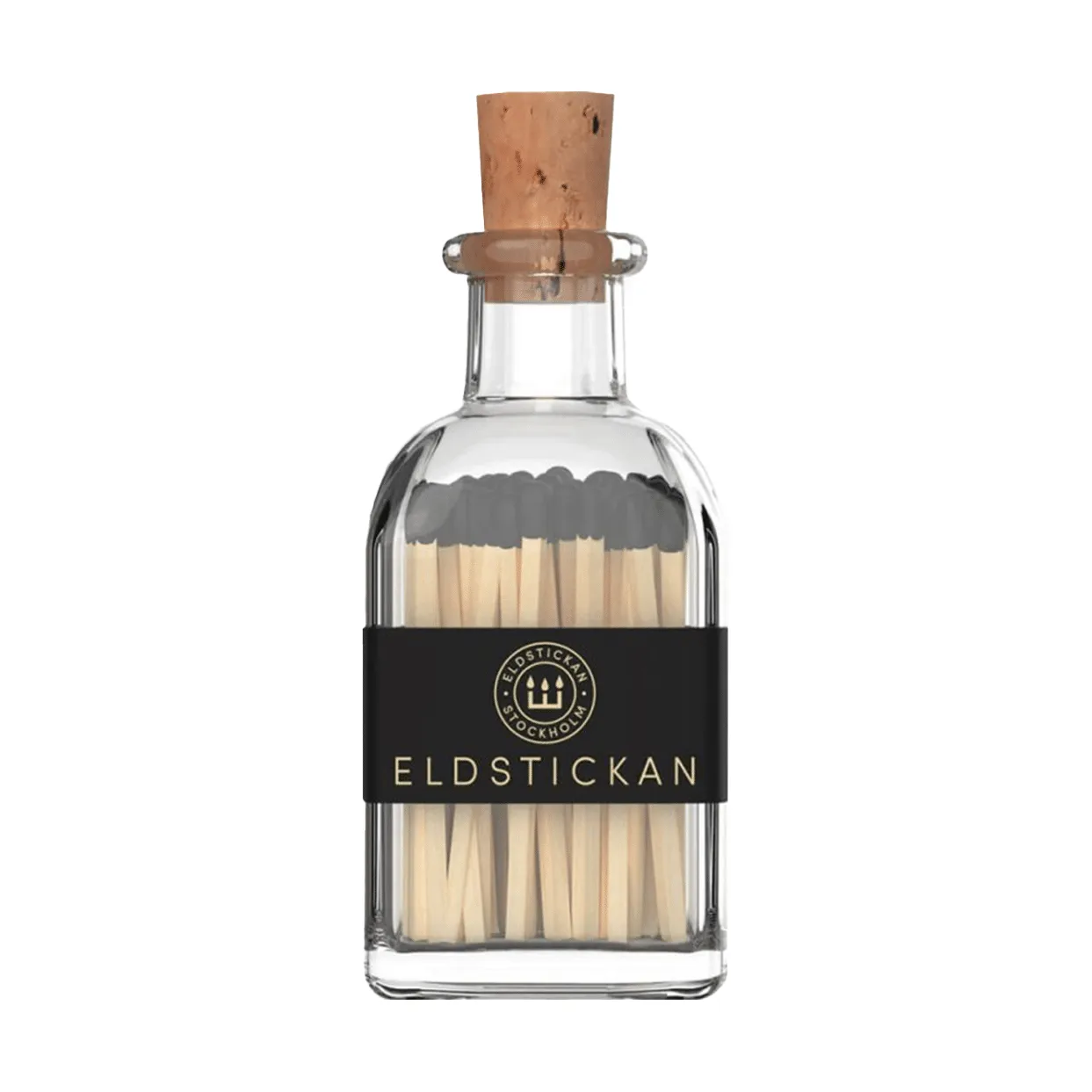 Lilla eldstickan Streichholzschachtel mit 60 Streichhölzern, Klein schwarz Eldstickan