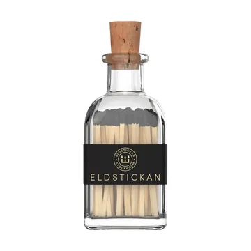 Lilla eldstickan Streichholzschachtel mit 60 Streichhölzern - Klein schwarz - Eldstickan