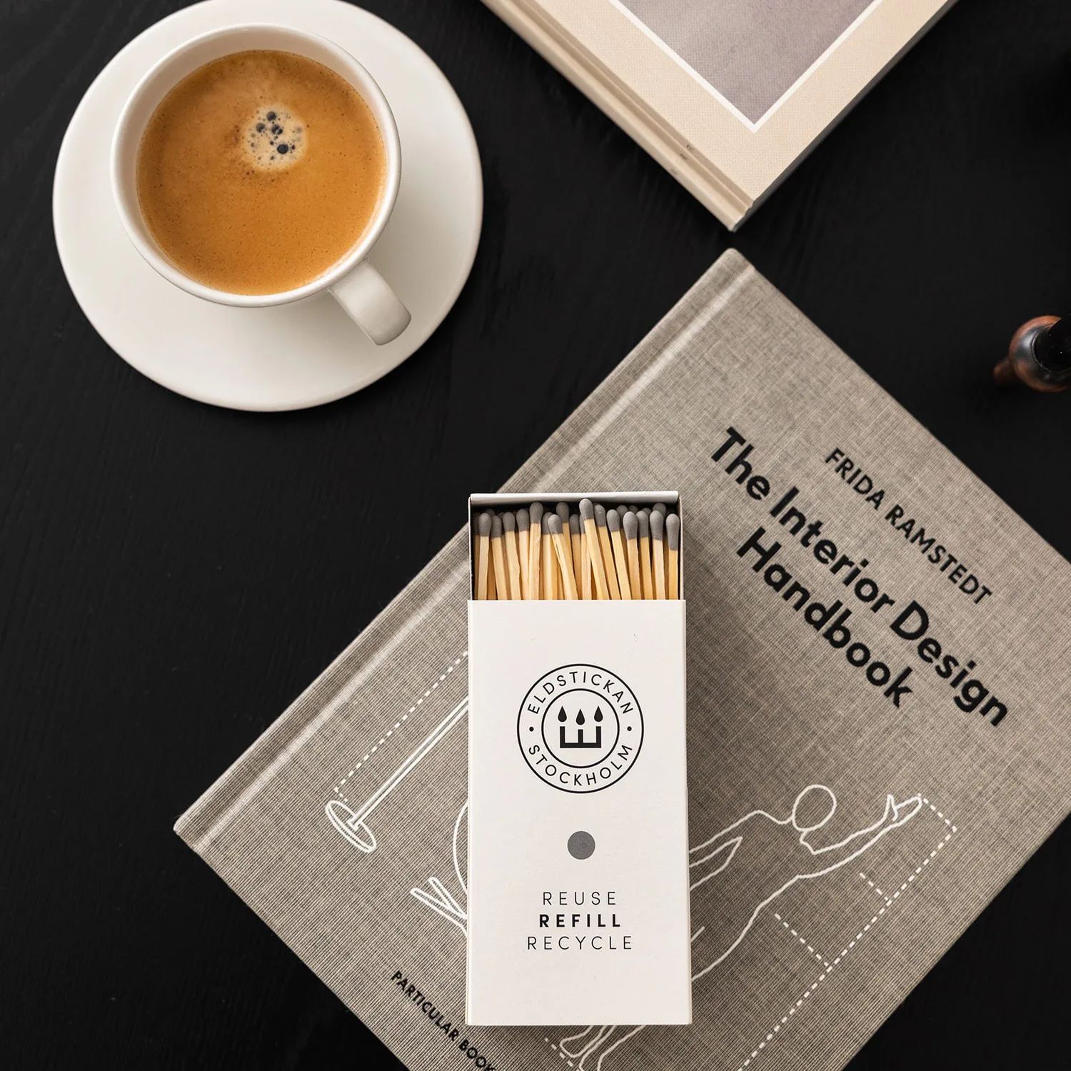 Refill große Streichholzschachtel 100 Streichhölzer, Aska Eldstickan