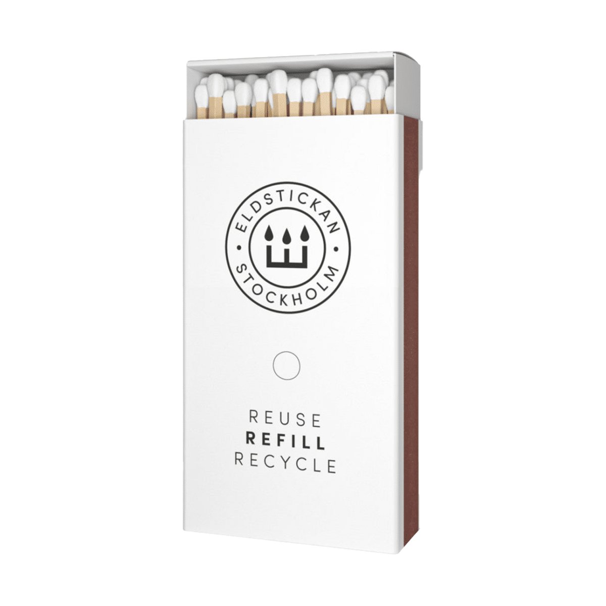 Eldstickan Refill große Streichholzschachtel 100 Streichhölzer Weiß