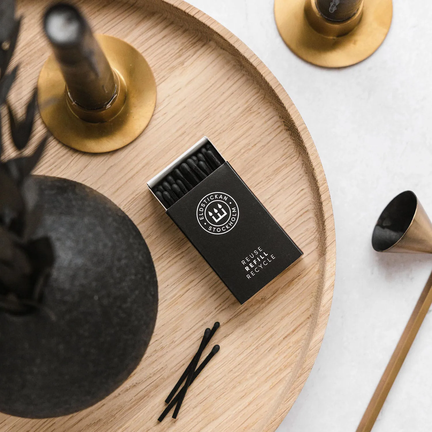 Refill lilla eldstickan Streichholzschachtel, Mitternacht Eldstickan