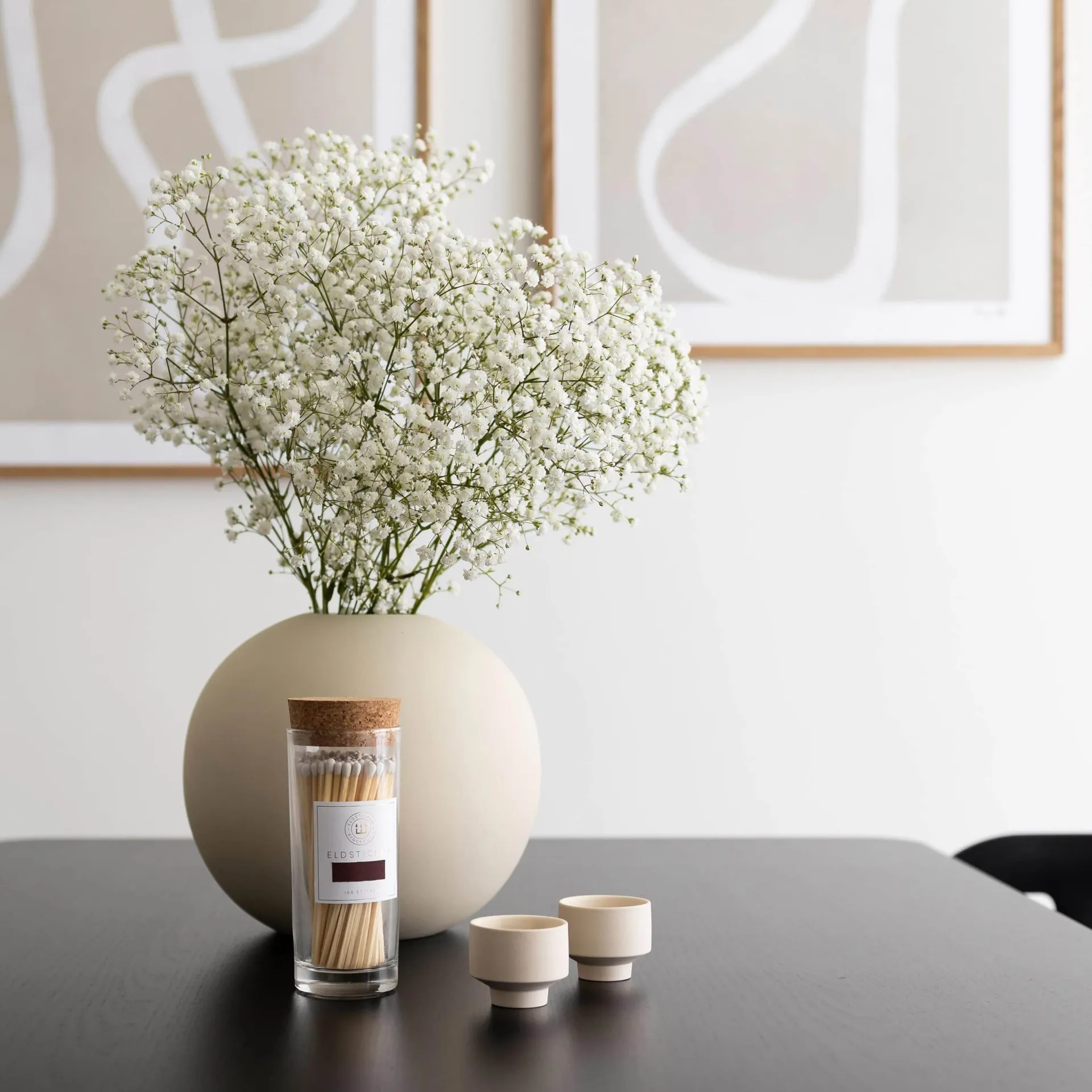 Stora Eldstickan Streichholzschachtel mit 100 Streichhölzern, Groß weiß Eldstickan