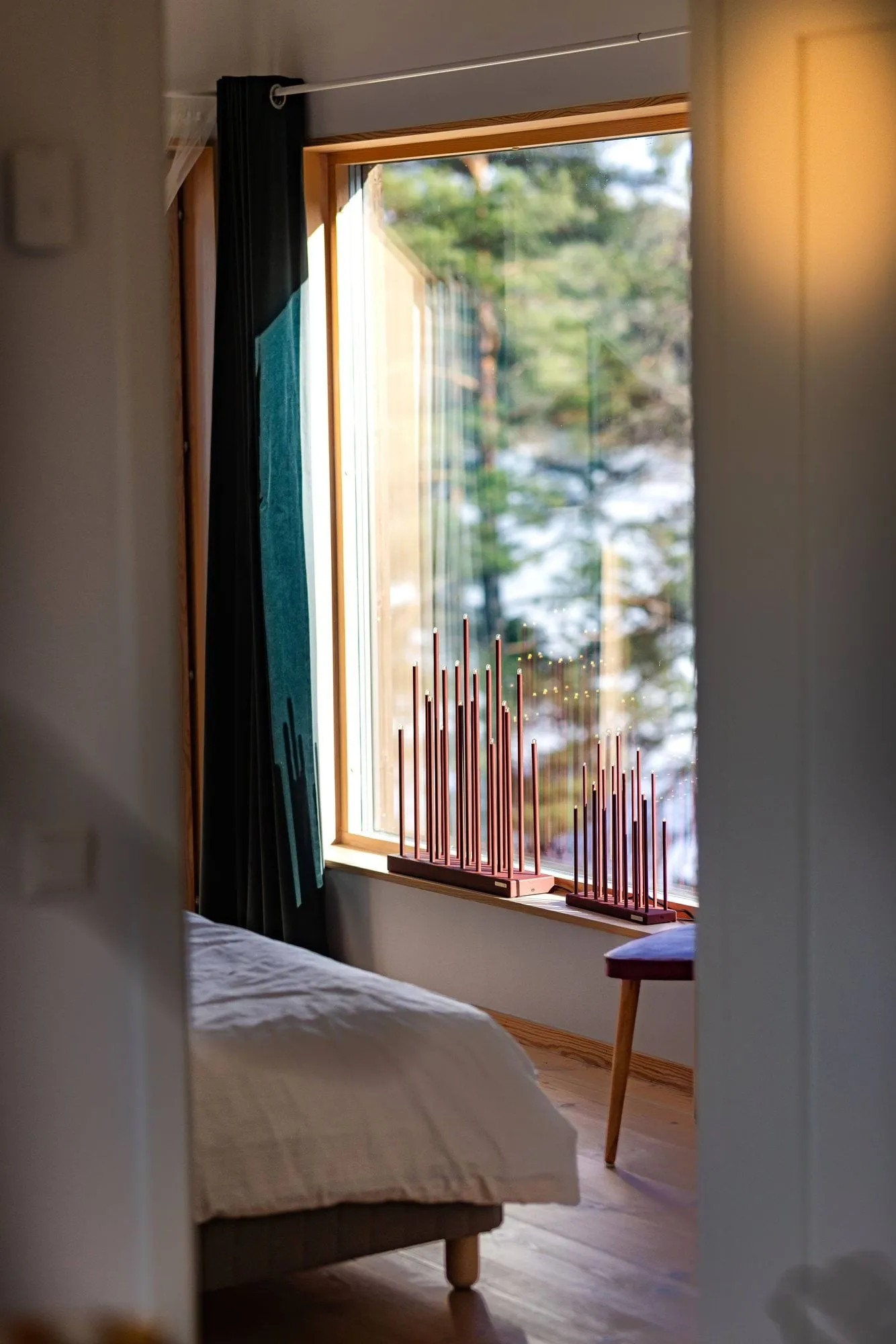 Elflugan Grande Advents-Fensterleuchter, Oxidrot Elflugan