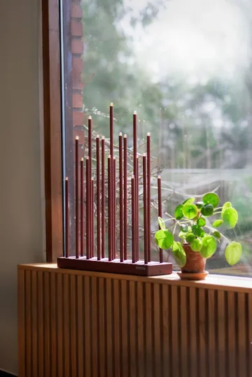 Elflugan Grande Advents-Fensterleuchter - Oxidrot - Elflugan