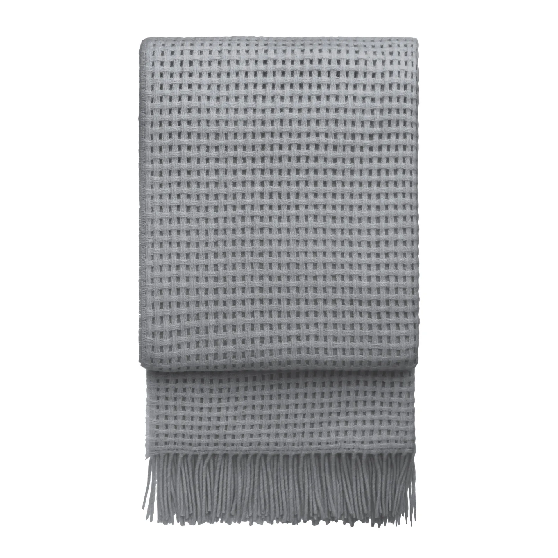 Basket Wolldecke 130 x 200cm, Hellgrau Elvang Denmark