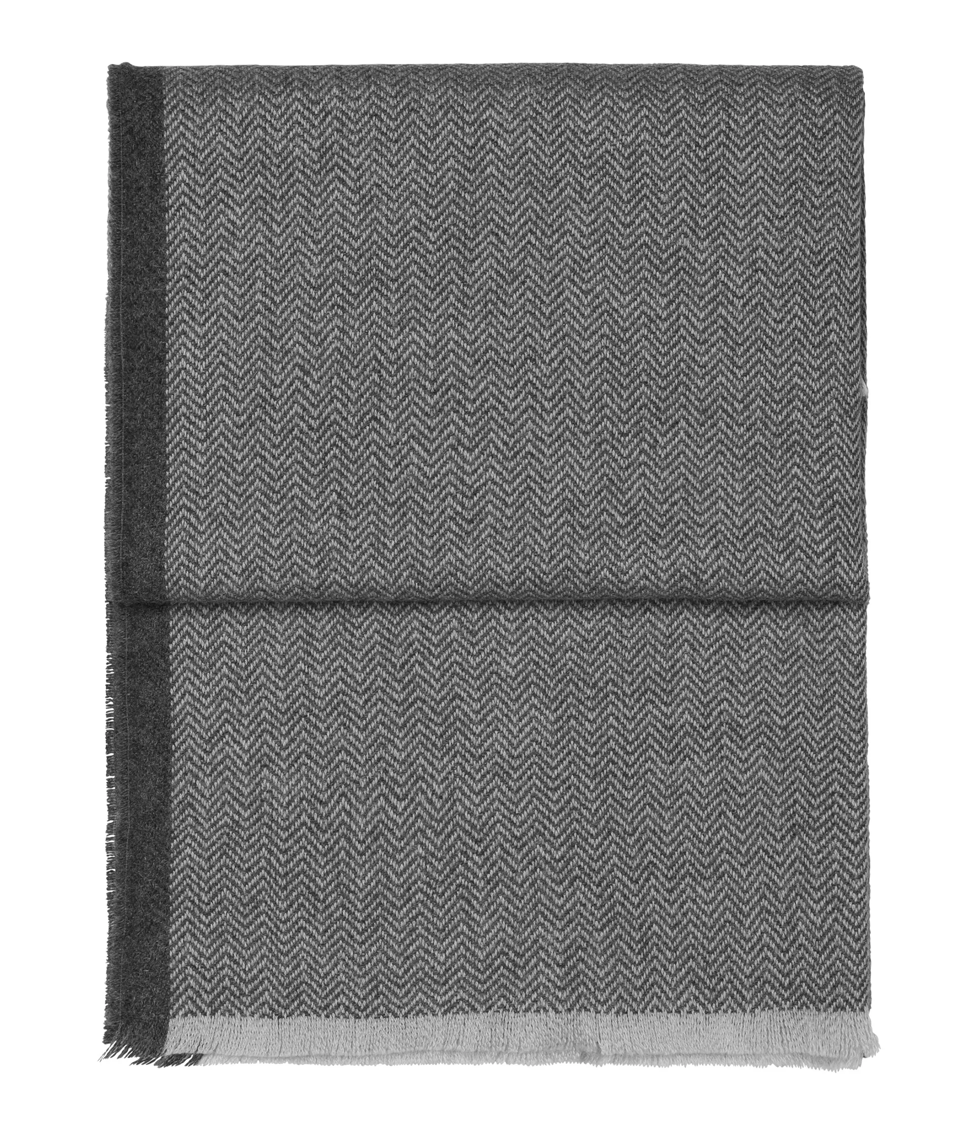 Herringbone Decke 130 x 190cm, Light grey-grey Elvang Denmark
