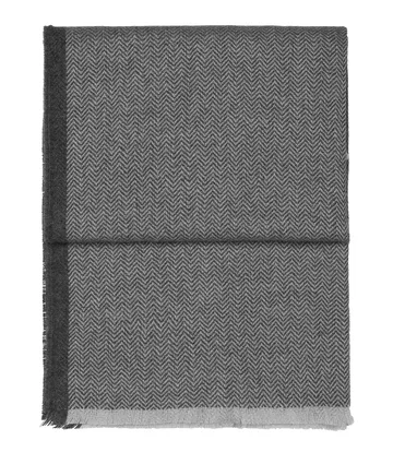 Herringbone Decke 130 x 190cm - Light grey-grey - Elvang Denmark