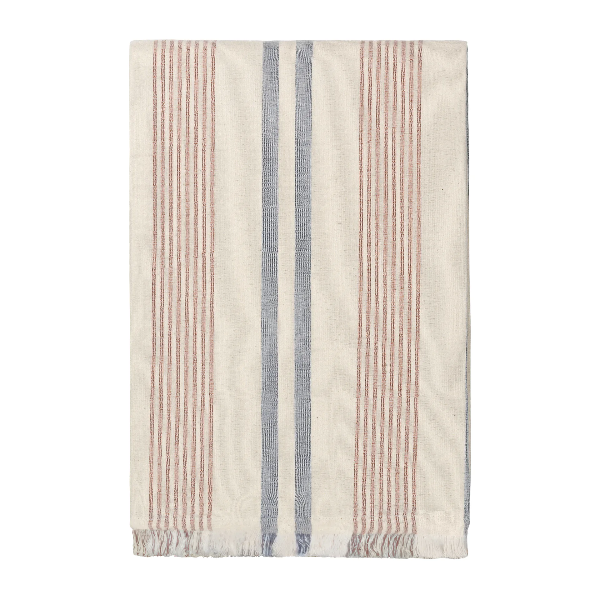 Iris Wolldecke 130 x 215m, Blue-Rusty red Elvang Denmark