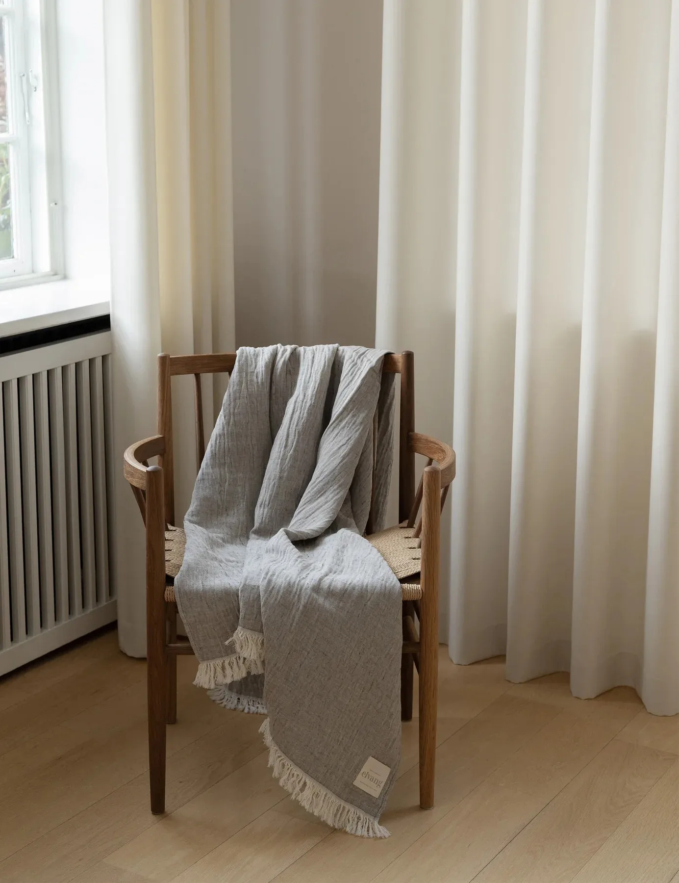 Lavender Wolldecke 130 x 180cm, Brown Elvang Denmark