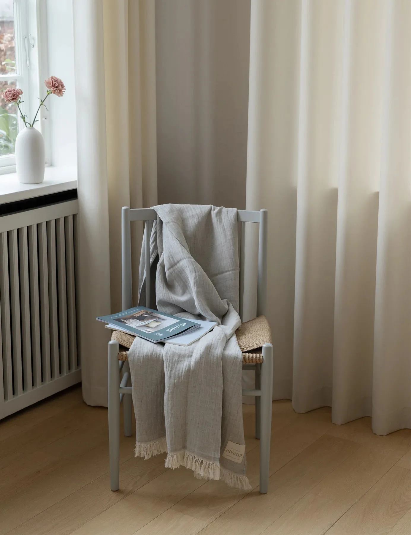 Lavender Wolldecke 130 x 180cm, Grey Elvang Denmark