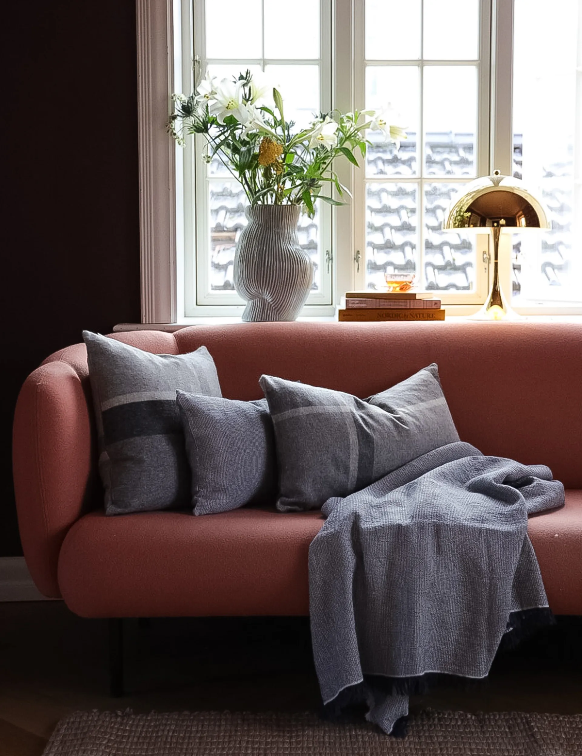 Manhattan Kissenbezug 50 x 50cm, Grey Elvang Denmark