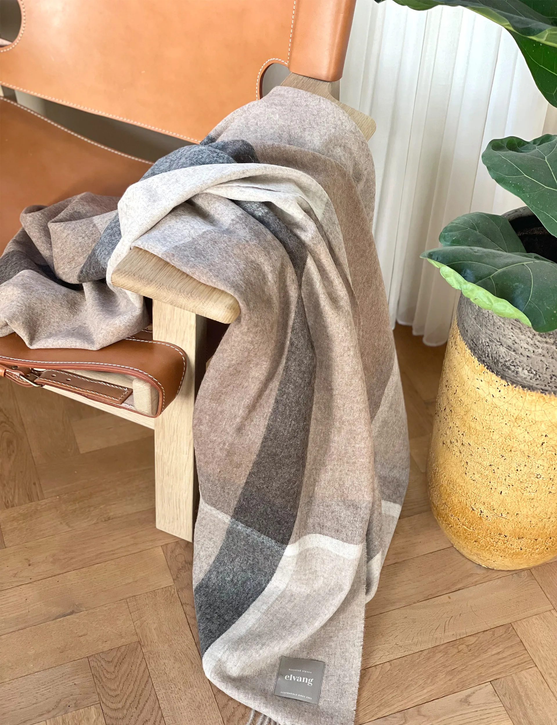 Manhattan Wolldecke, Beige Elvang Denmark