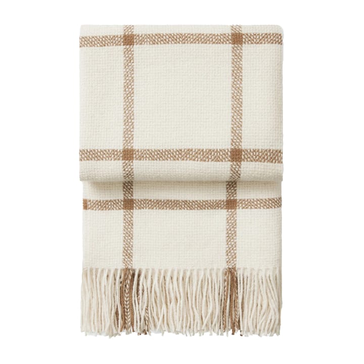 Tartan Wolldecke 130 x 190cm - Ivory - Elvang Denmark