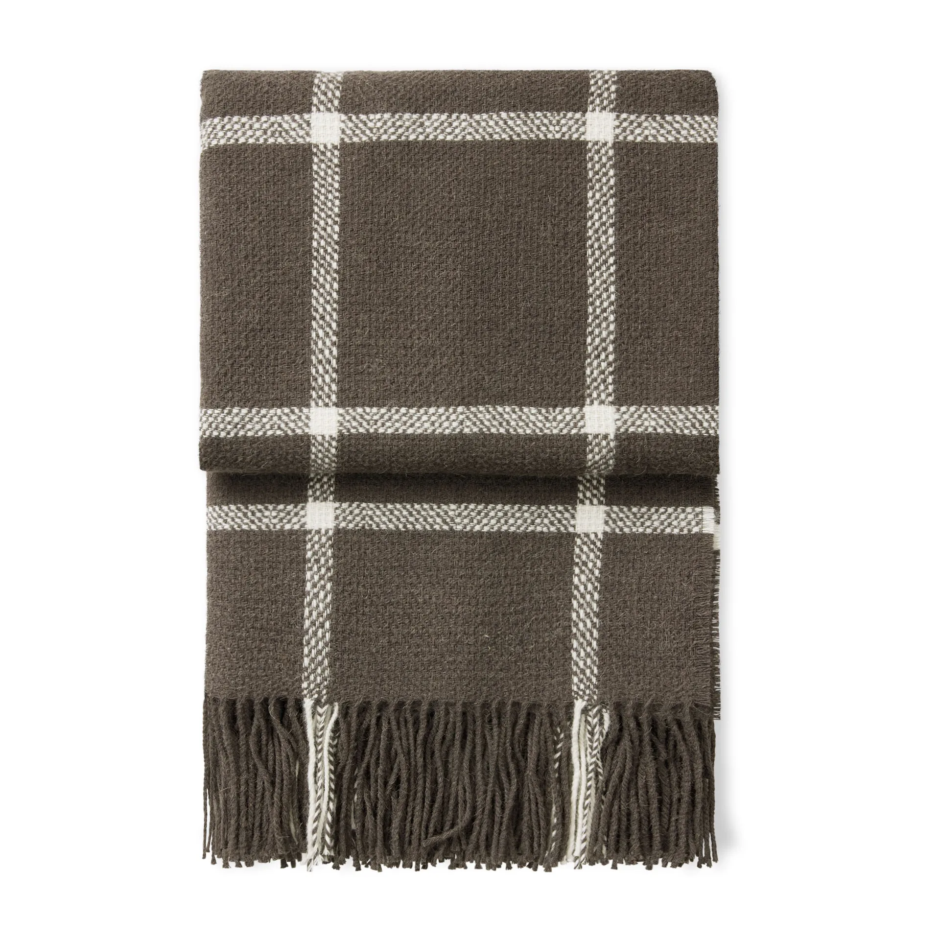 Tartan Wolldecke 130 x 190cm, Mocca Elvang Denmark