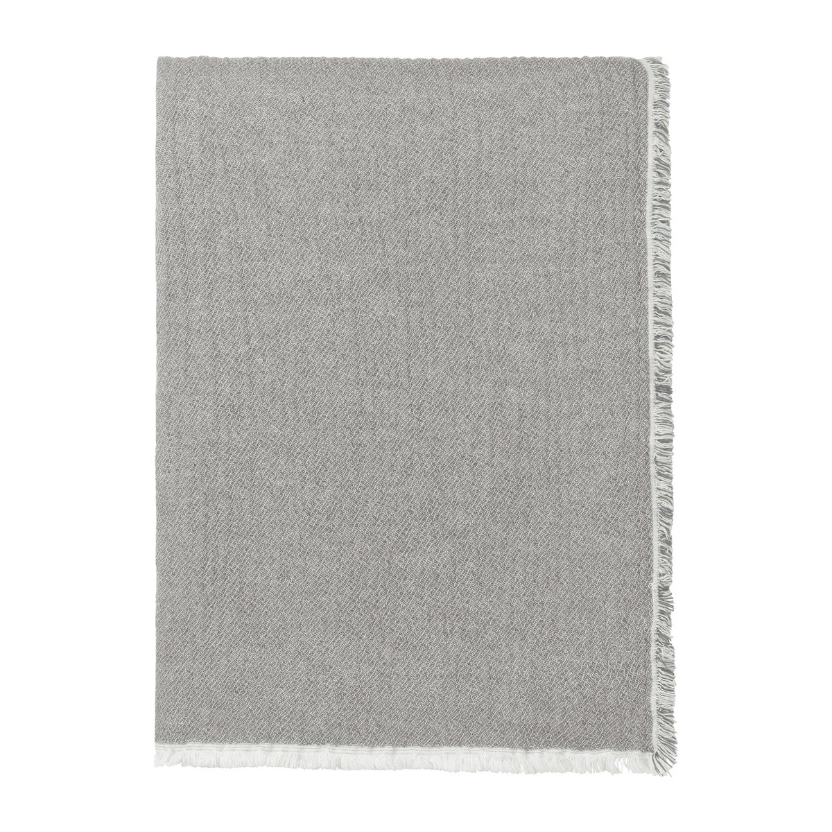 Elvang Denmark Thyme Wolldecke 130 x 180cm Grey | Skandinavisches Design | Baumwolldecken | Grau