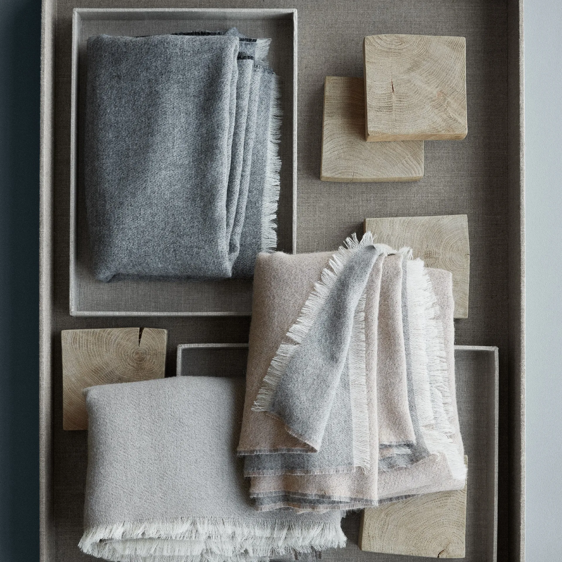 Venice Wolldecke, Weiß-latte Elvang Denmark