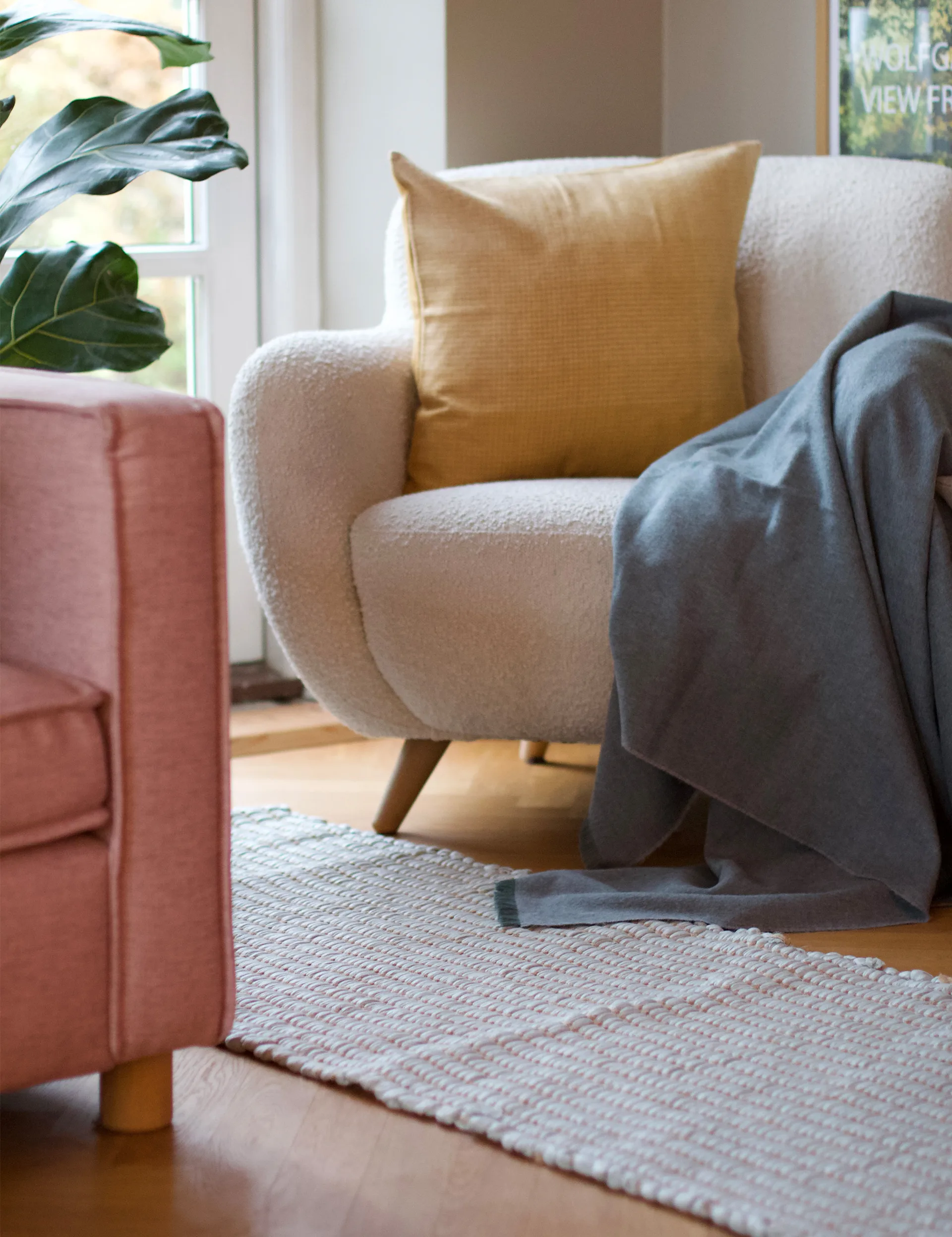 Walnut Teppich 60 x 150cm, Ivory Elvang Denmark