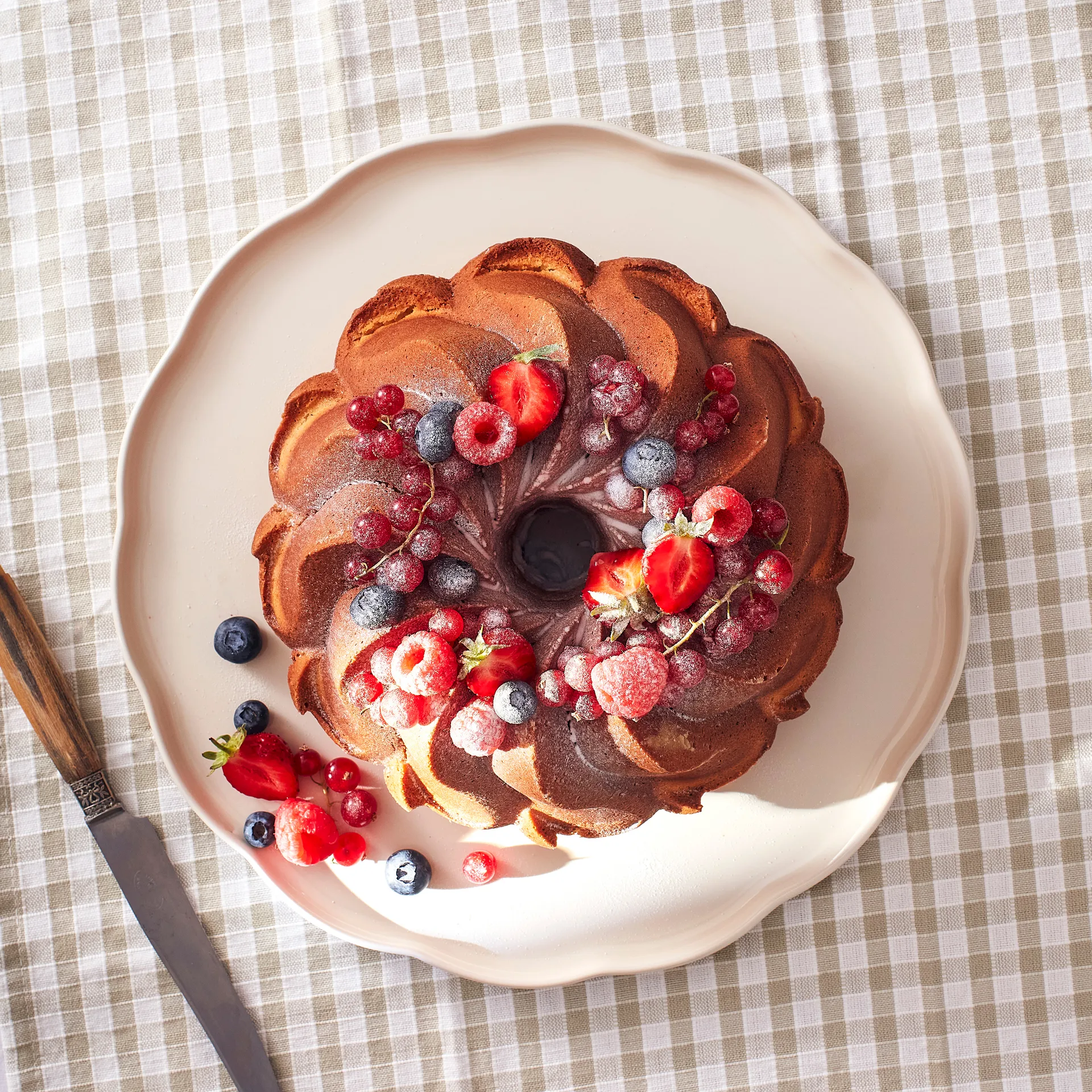 Emile Henry Madeleine Servierplatte, Cream, rund Emile Henry