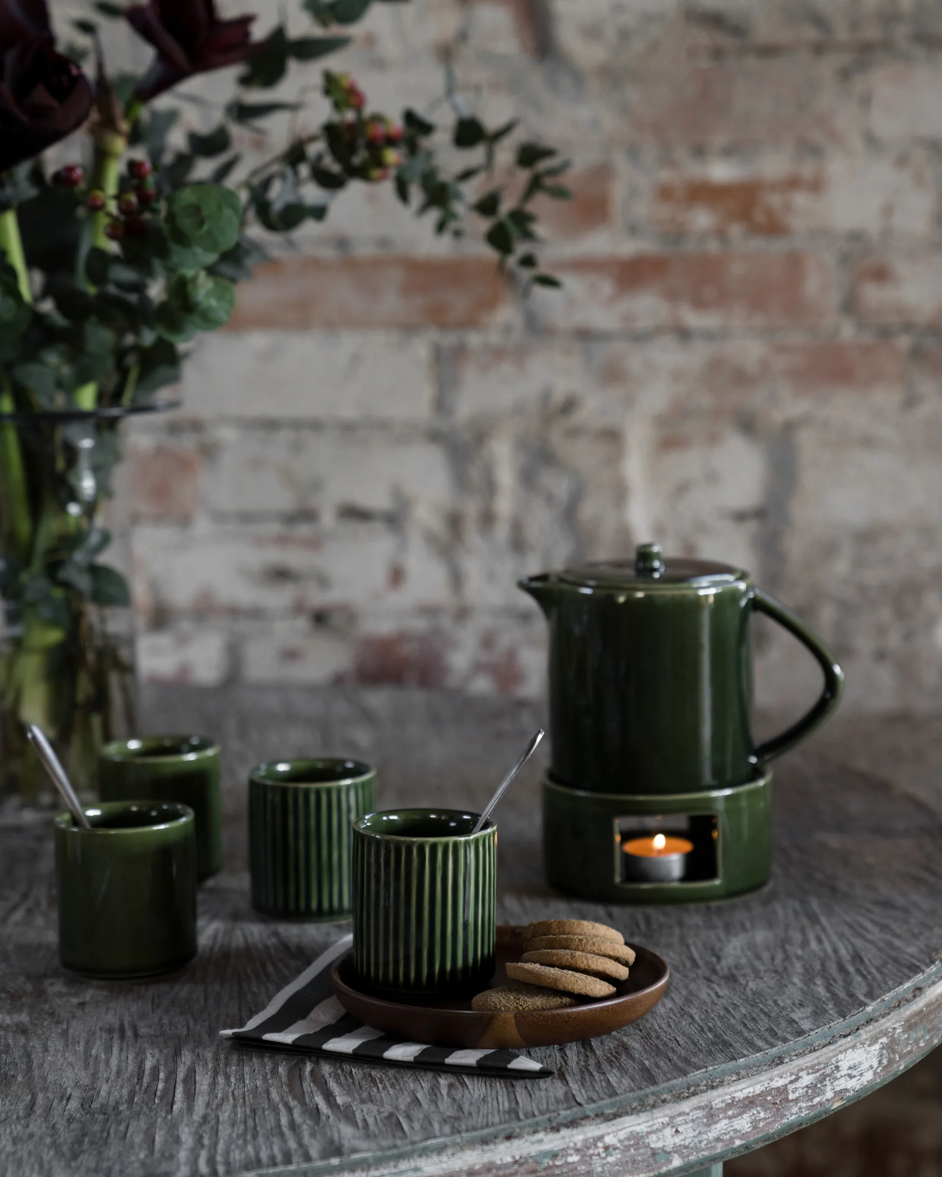 Ernst Becher ohne Henkel Ø7 cm, Grün ERNST