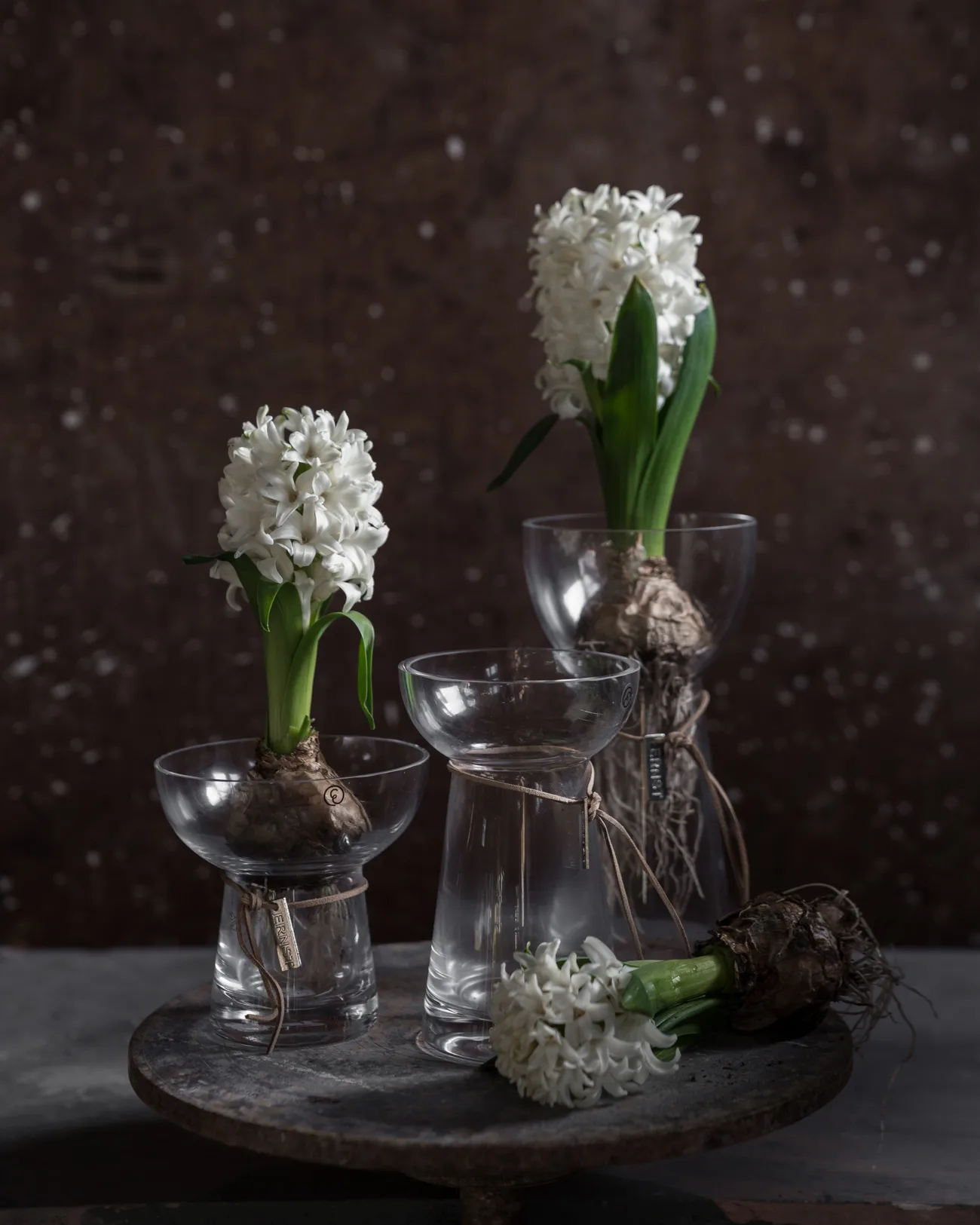 Ernst Bluemnzwiebel-Vase Glas