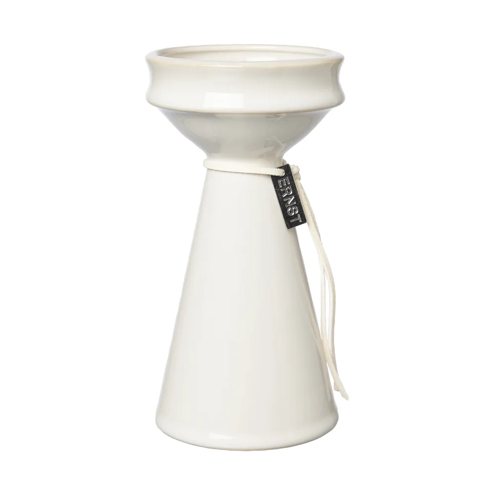 ERNST Ernst Blumenzwiebel-Vase 16 cm Naturweiß